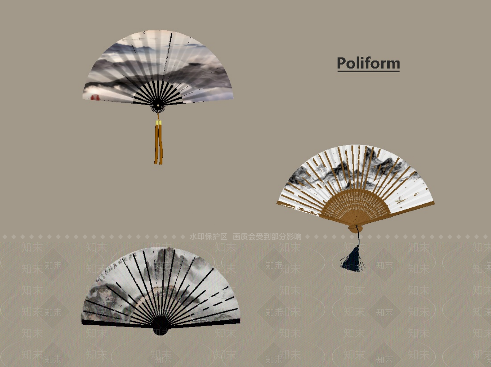 新中式中式挂件SU模型下载【ID:1201531916】