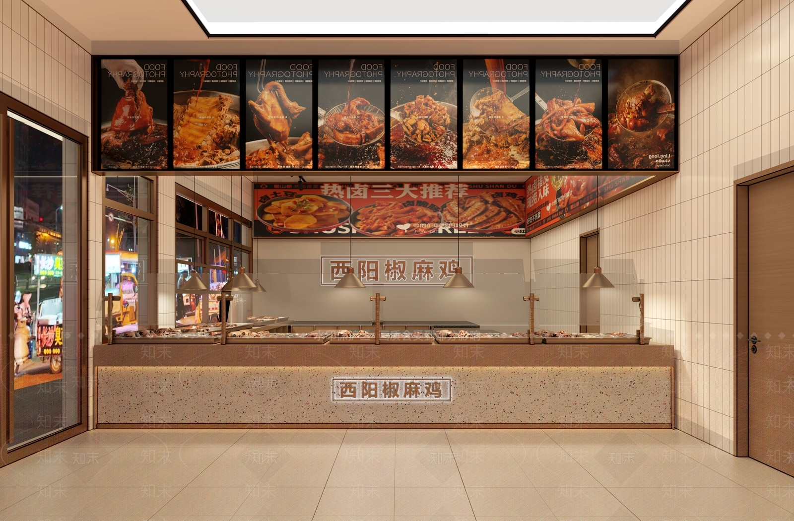 简约复古其他餐饮空间3D模型下载【ID:1201534593】