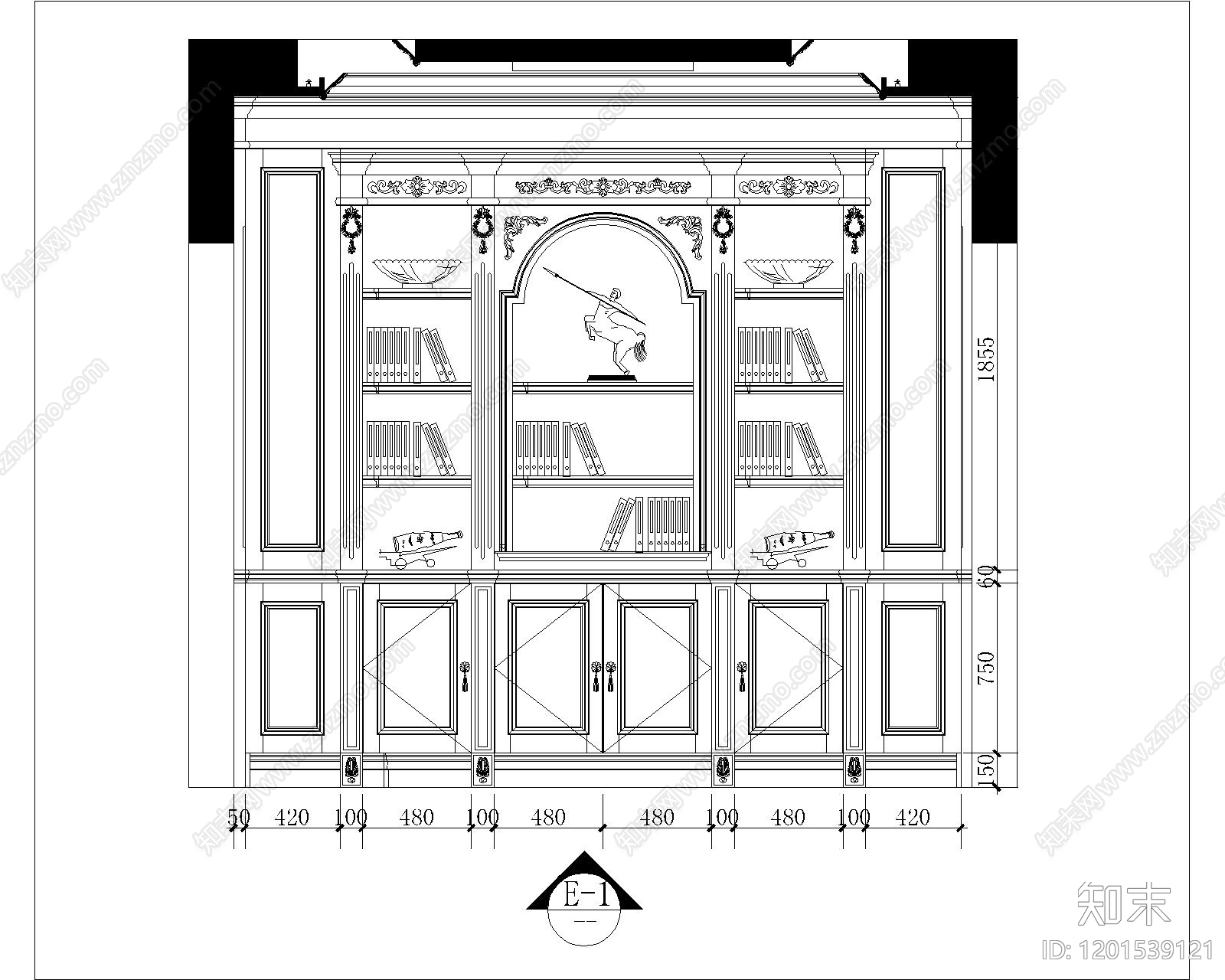 展览展厅家具施工图下载【ID:1201539121】