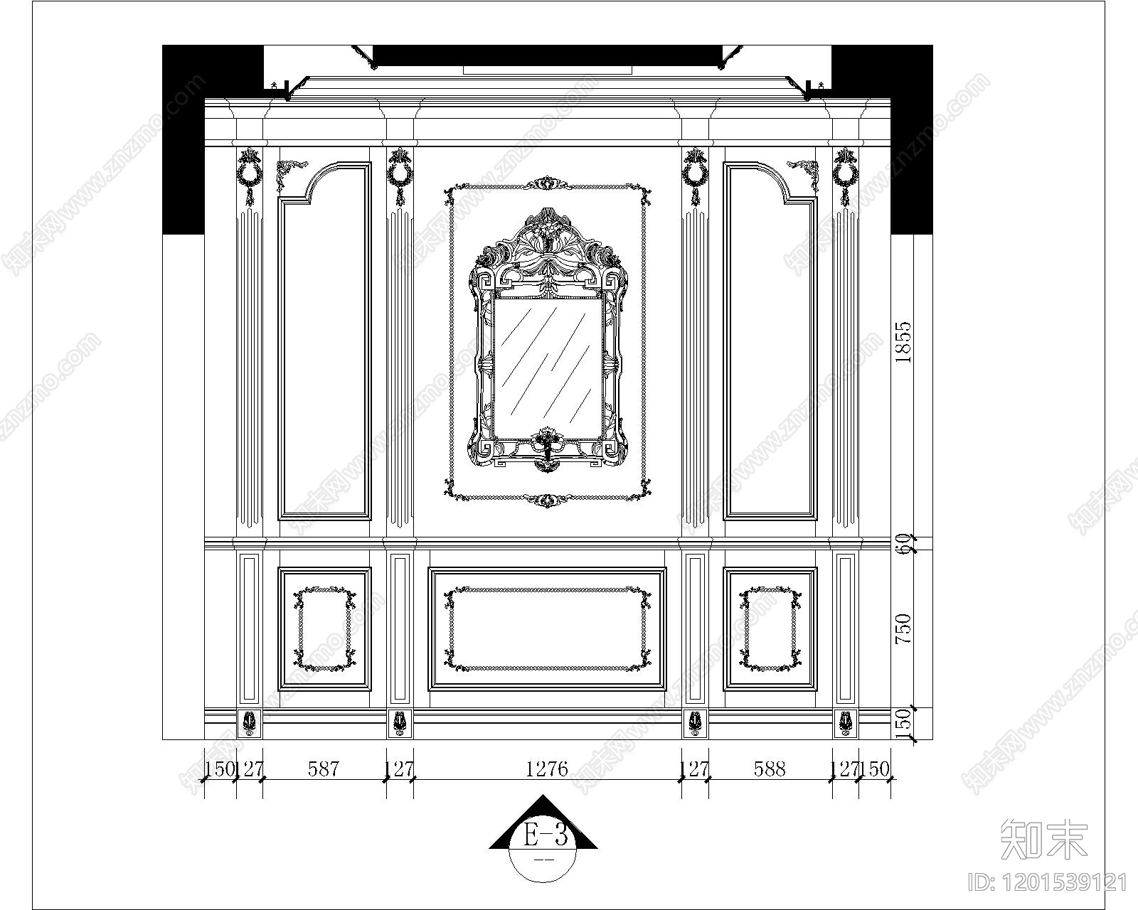 展览展厅家具cad施工图下载【ID:1201539121】