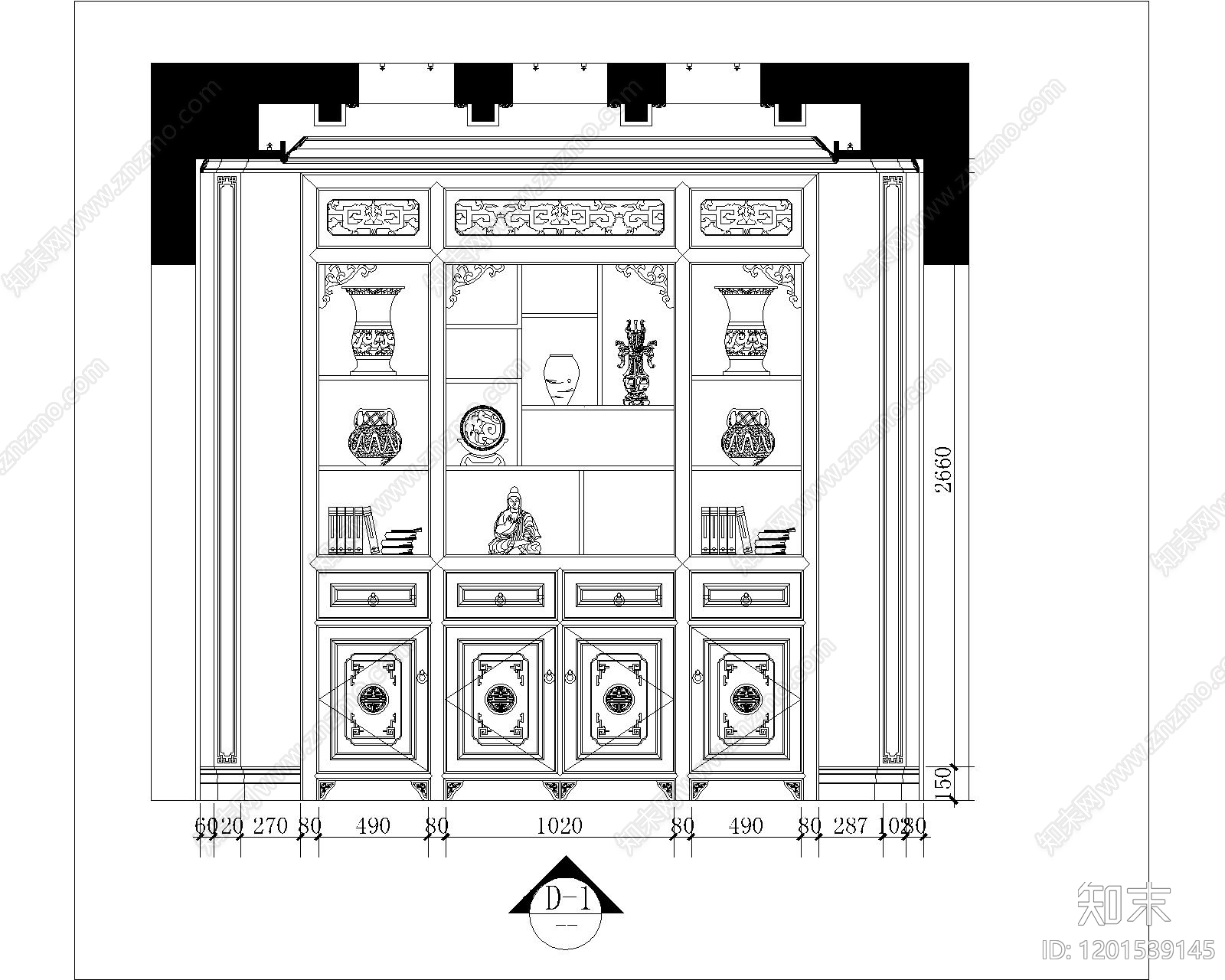 展览展厅家具施工图下载【ID:1201539145】
