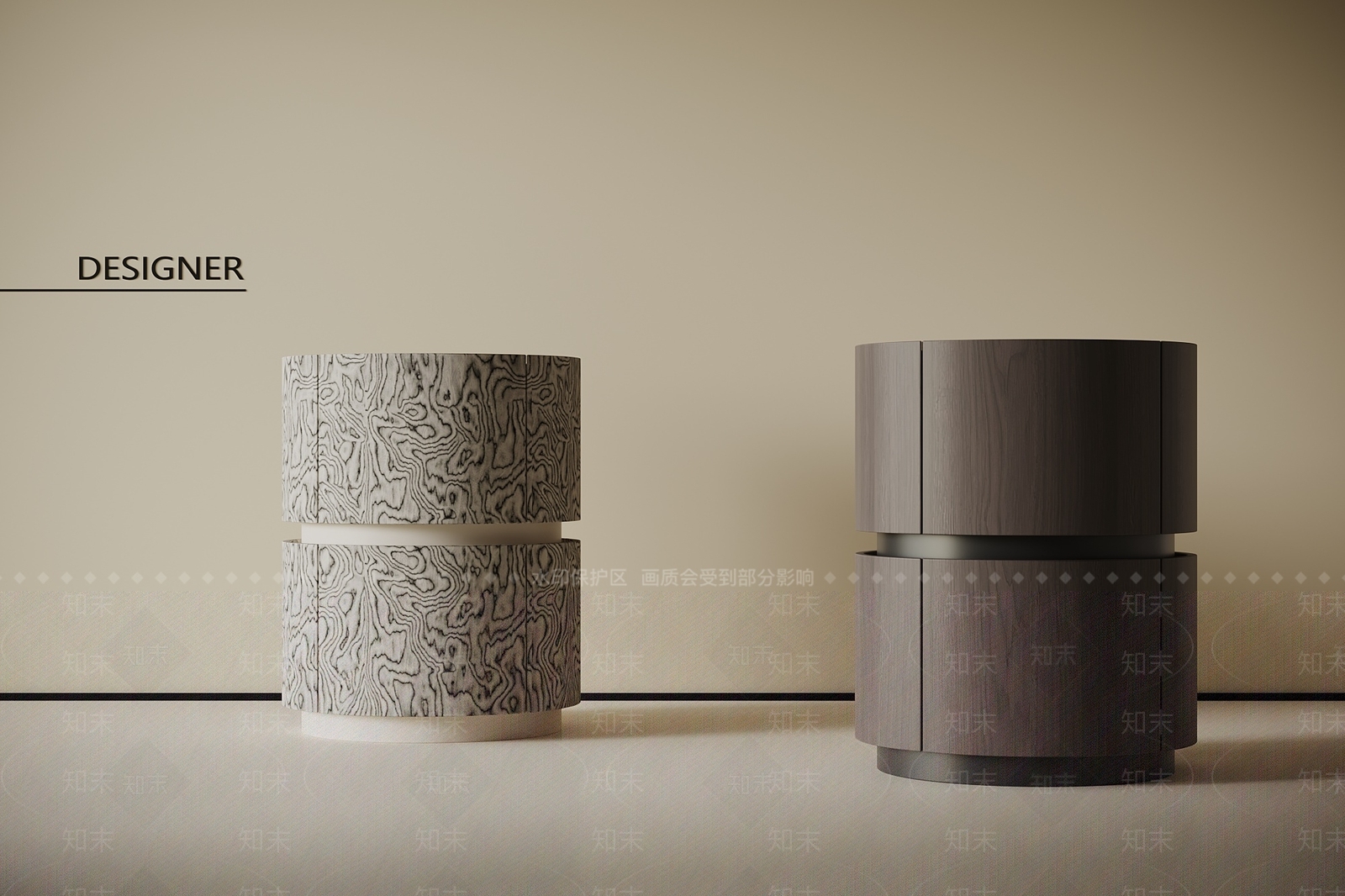 现代意式床头柜SU模型下载【ID:1201541384】