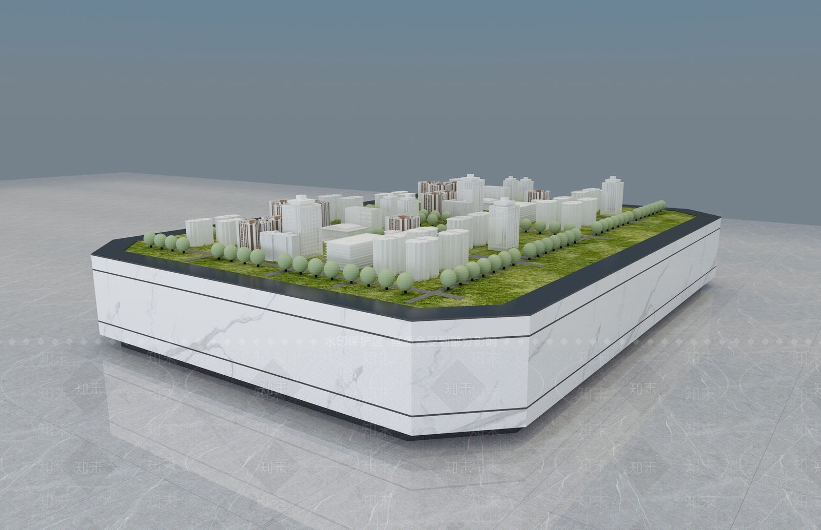 现代售楼处3D模型下载【ID:1201543130】