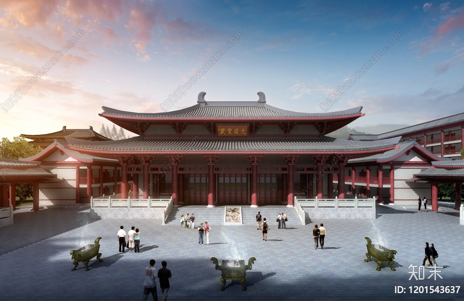 仿古建筑施工图下载【ID:1201543637】