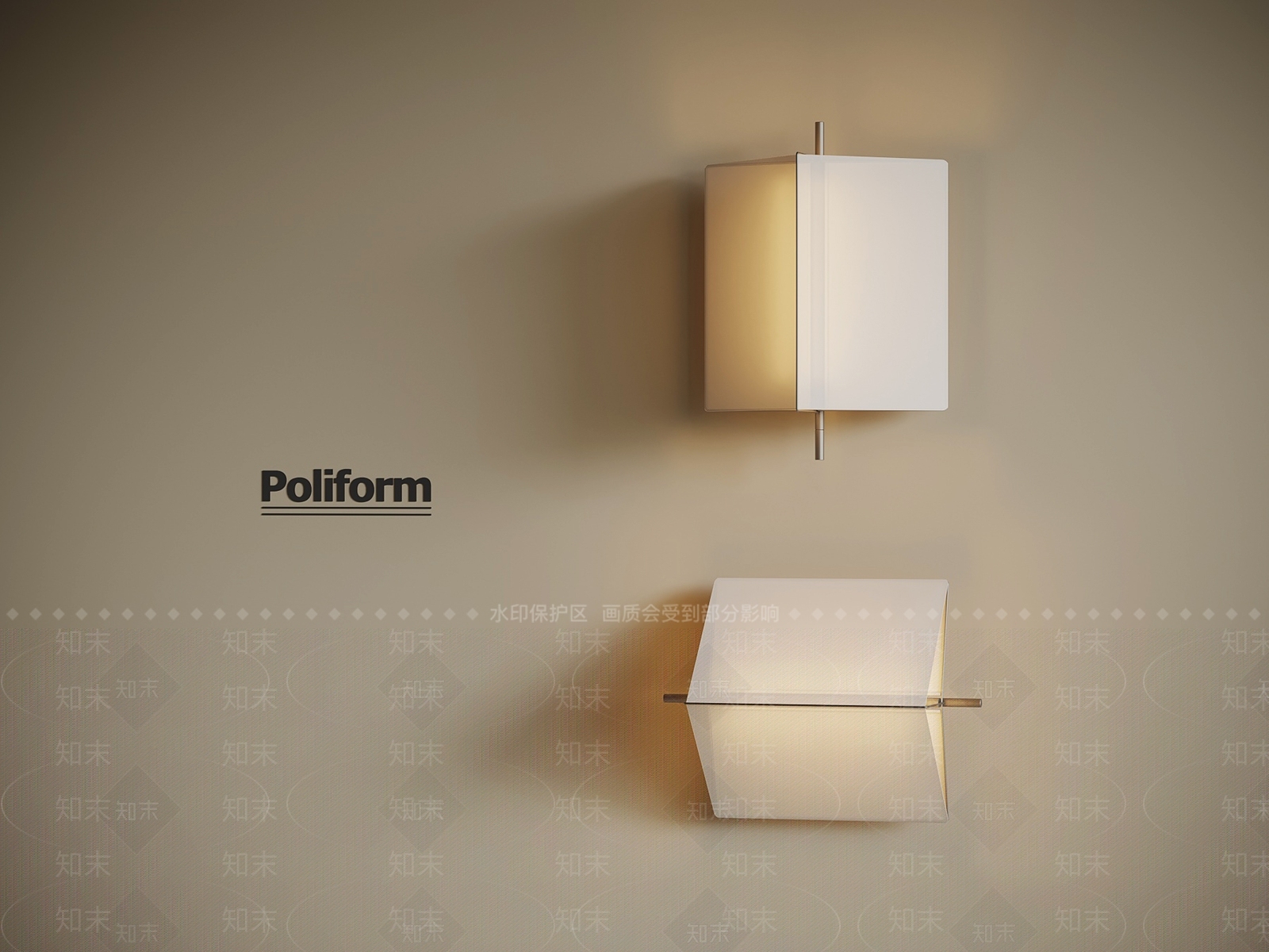 中古壁灯3D模型下载【ID:1201543713】