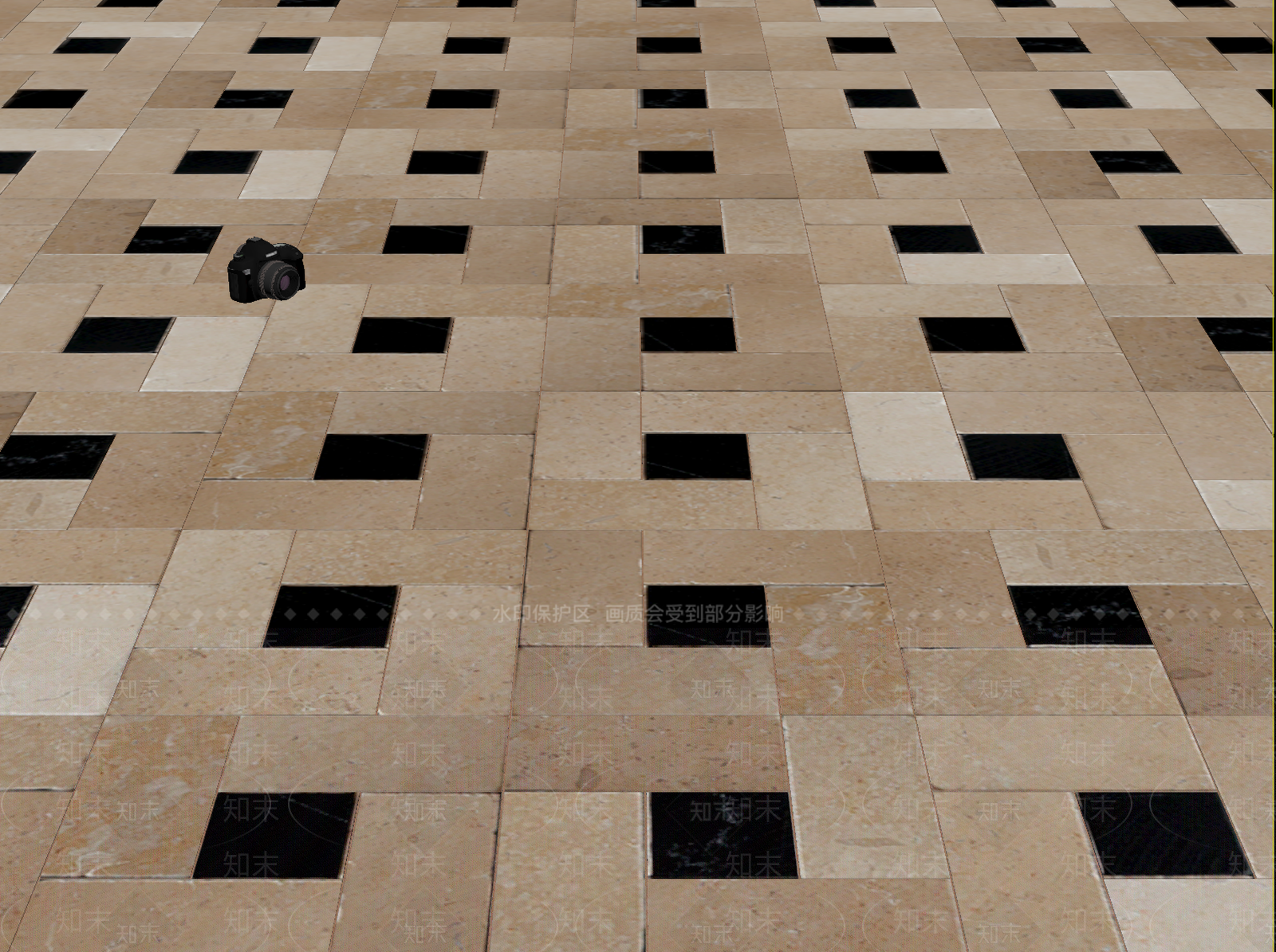 法式复古瓷砖展厅SU模型下载【ID:1201544092】