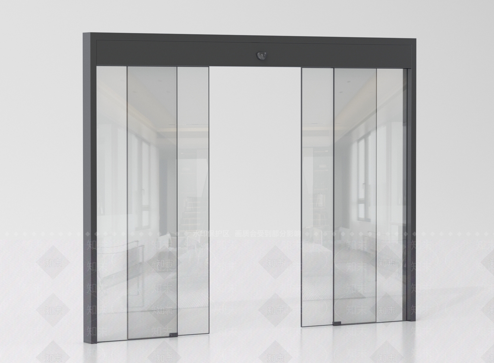 现代推拉门SU模型下载【ID:1201544482】