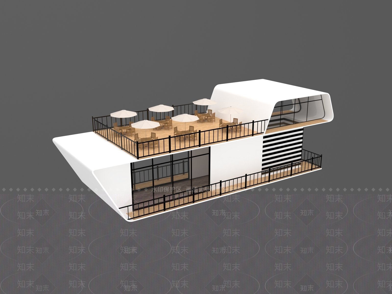 现代民宿3D模型下载【ID:1201545145】
