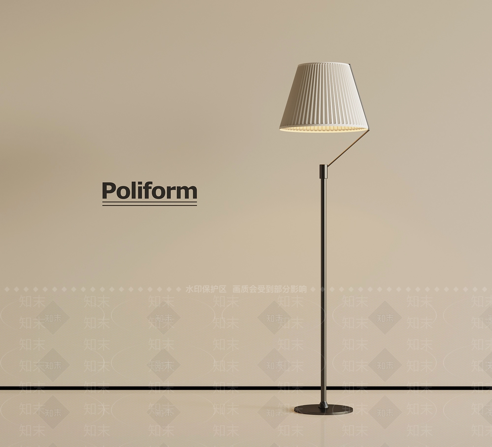 现代落地灯3D模型下载【ID:1201545119】