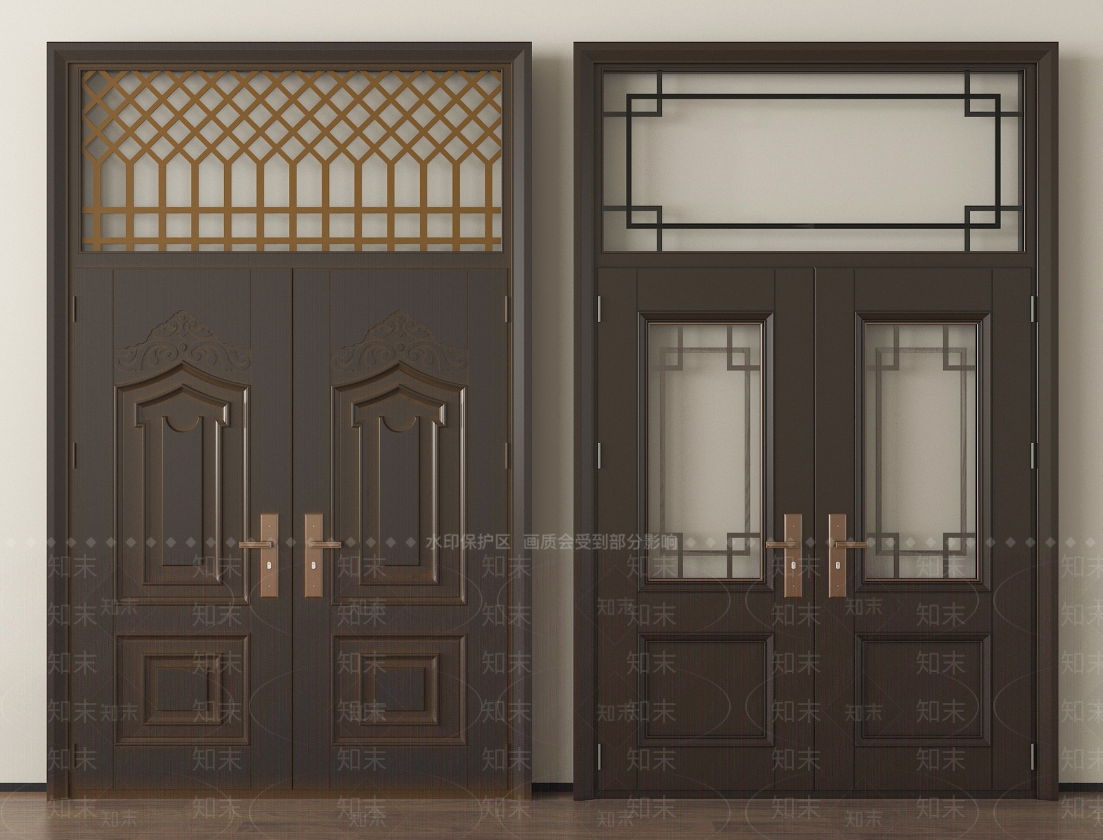 新中式其他门SU模型下载【ID:1201547330】