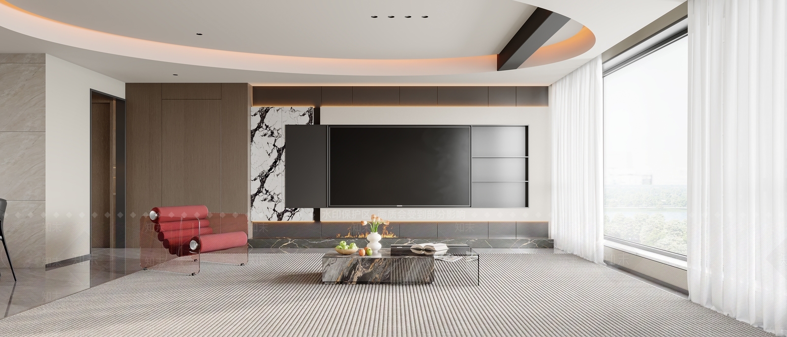 现代客餐厅3D模型下载【ID:1215197213】