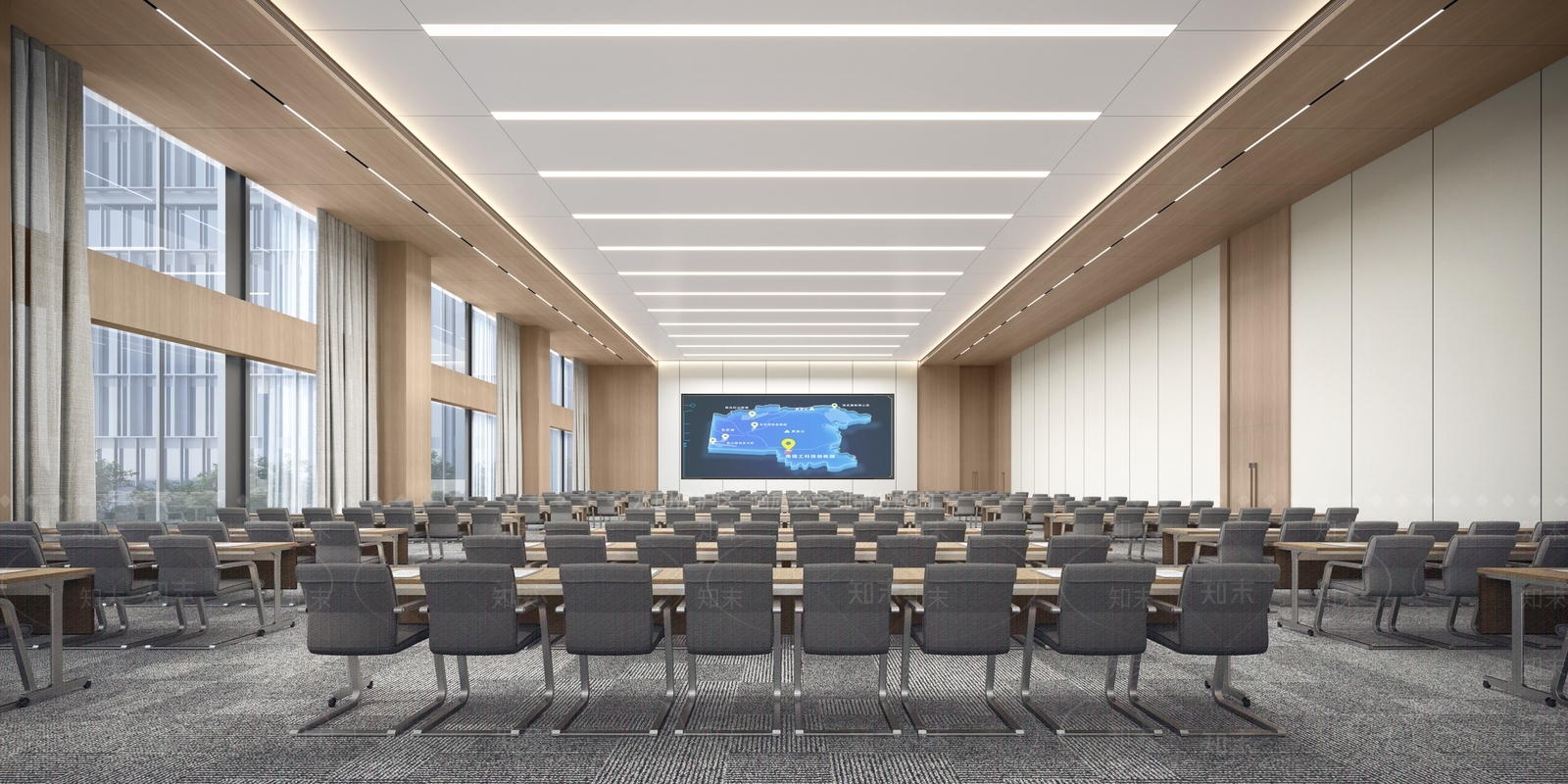 现代简约报告厅SU模型下载【ID:1201555450】