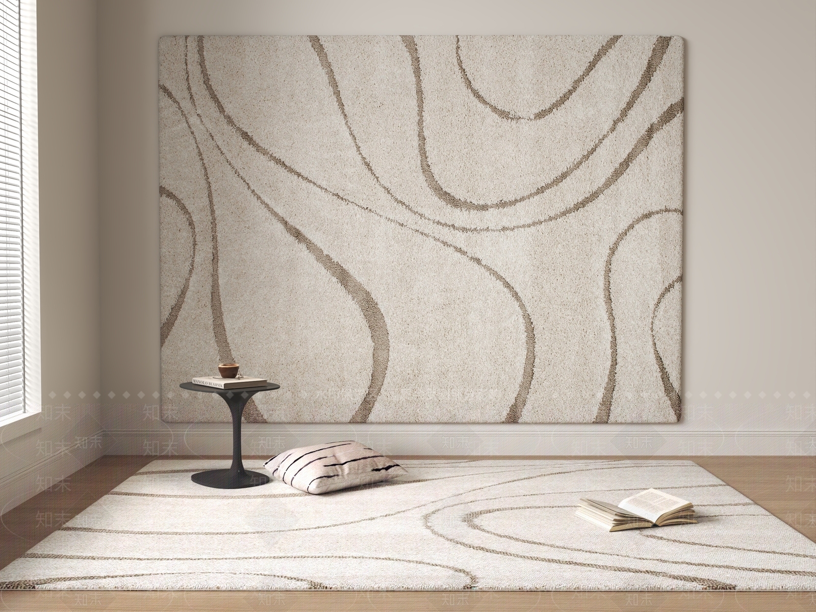 现代简约地毯3D模型下载【ID:1201556316】