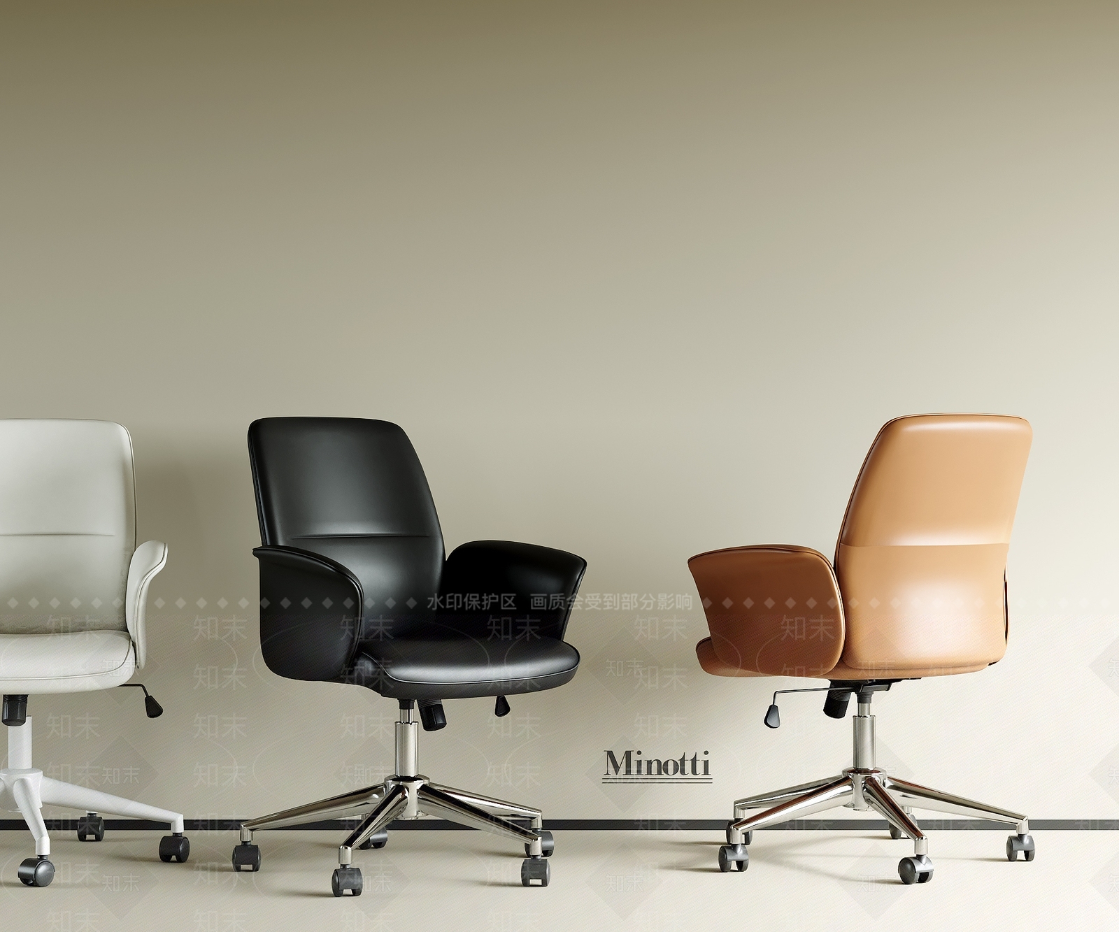 现代简约办公椅SU模型下载【ID:1201557267】