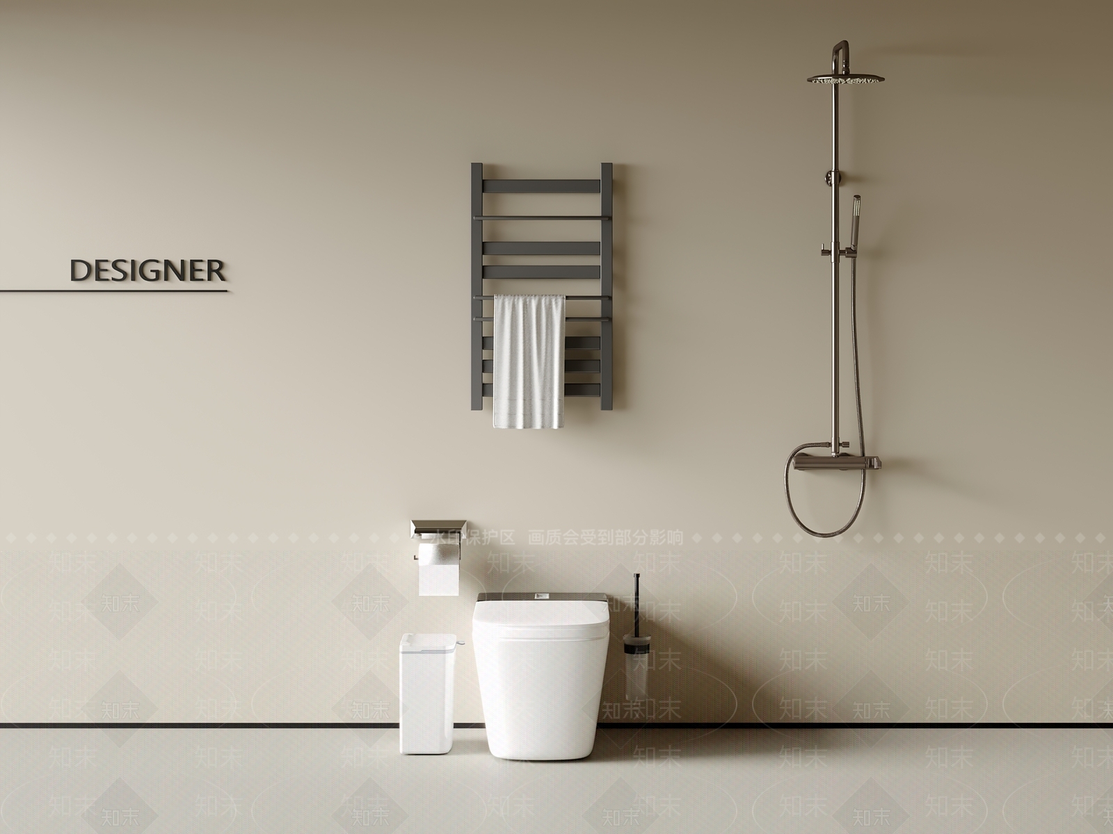 马桶3D模型下载【ID:1201557337】