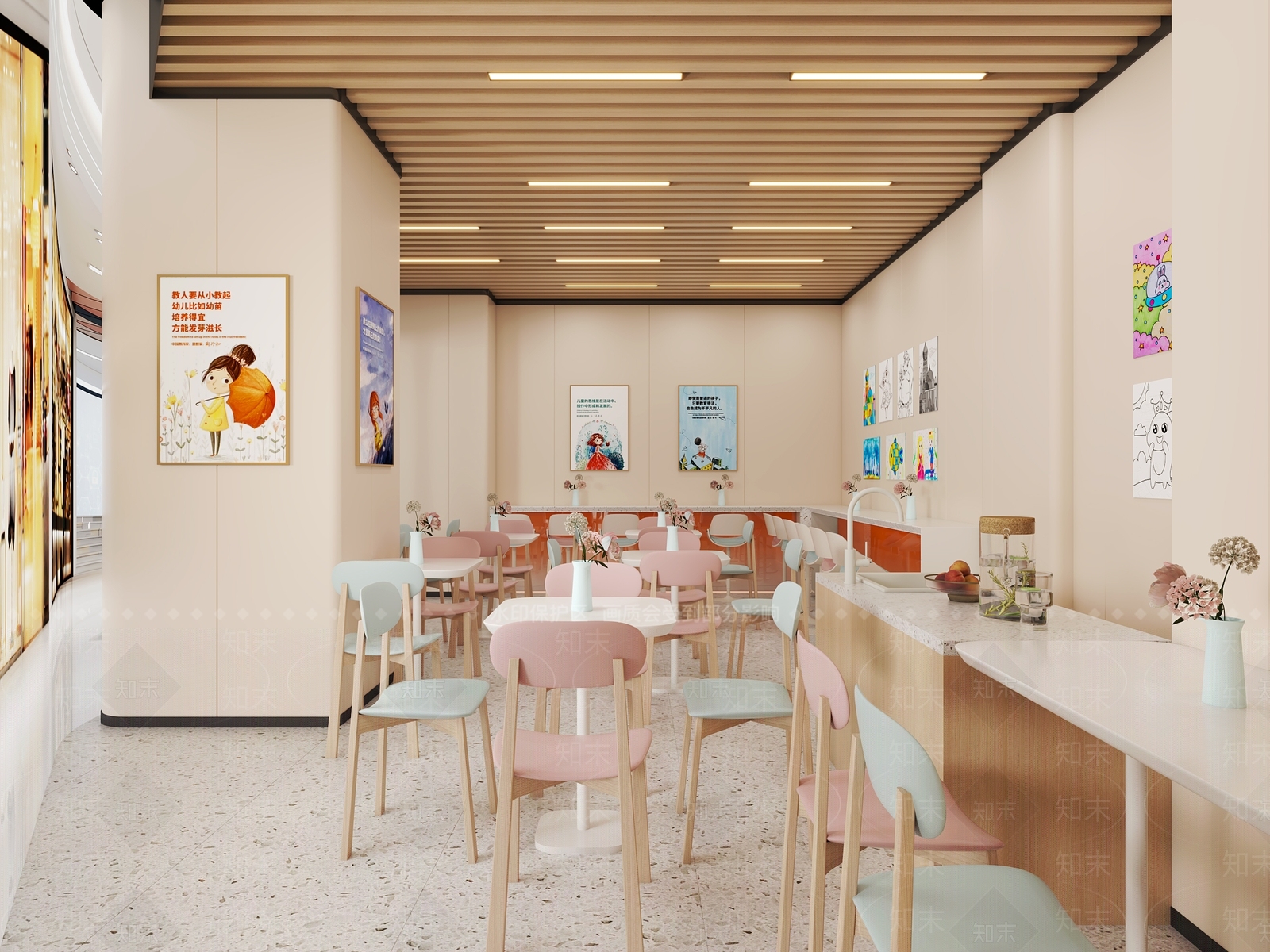 现代中餐厅3D模型下载【ID:1201560540】