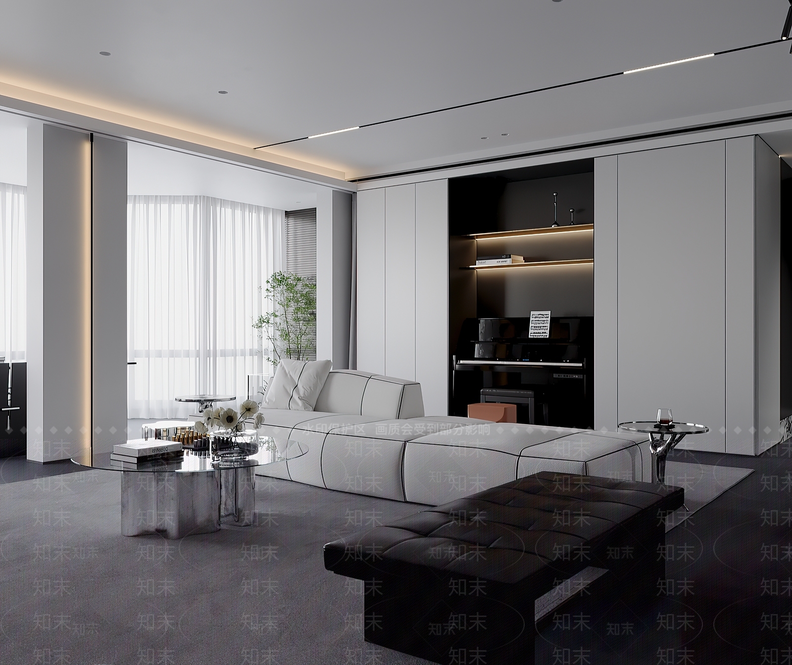 现代多人沙发3D模型下载【ID:1201562115】