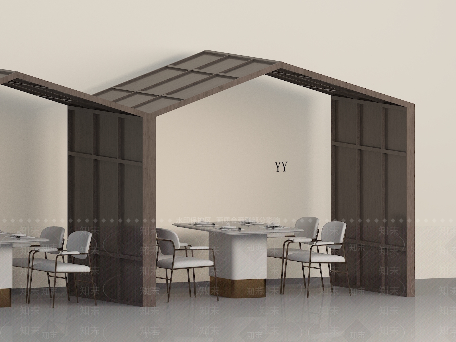中式中餐厅3D模型下载【ID:1201562908】