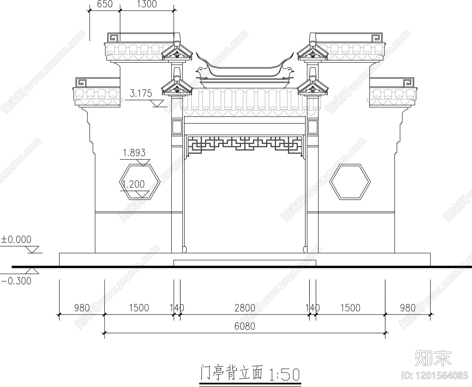 中式亭子图库cad施工图下载【ID:1201564085】