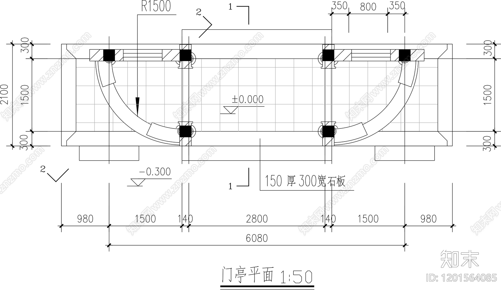 中式亭子图库cad施工图下载【ID:1201564085】