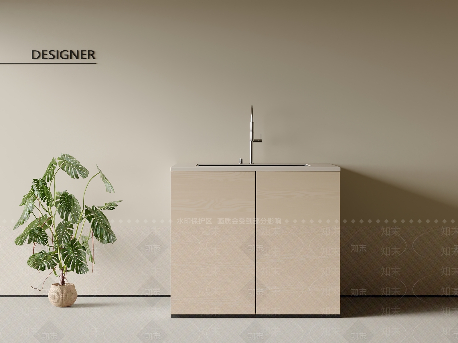 洗手台3D模型下载【ID:1201565437】