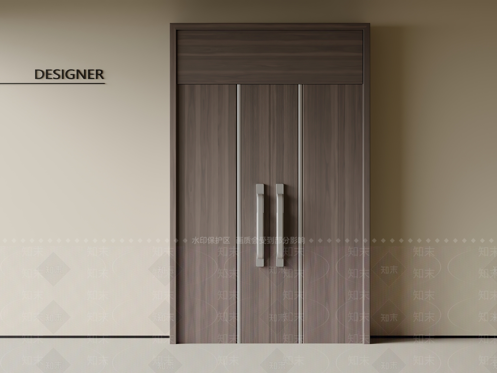 现代双开门3D模型下载【ID:1201566118】