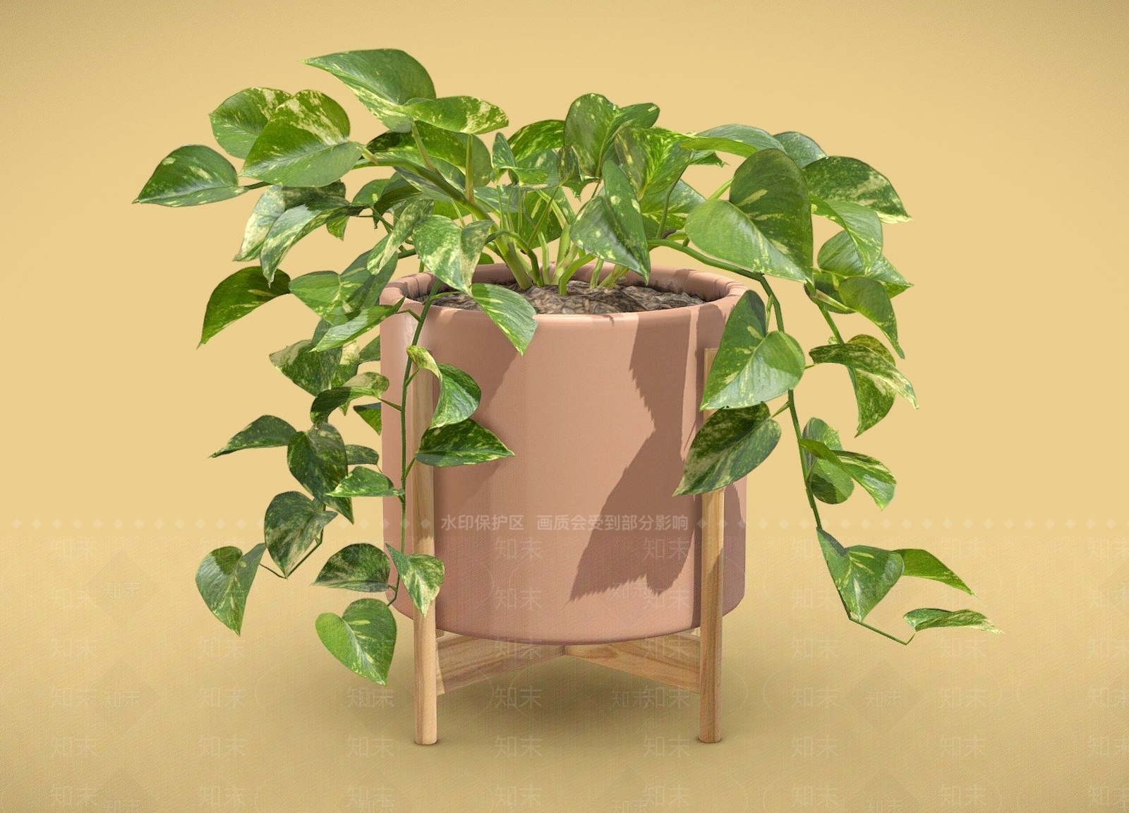 盆栽3D模型下载【ID:1201569411】