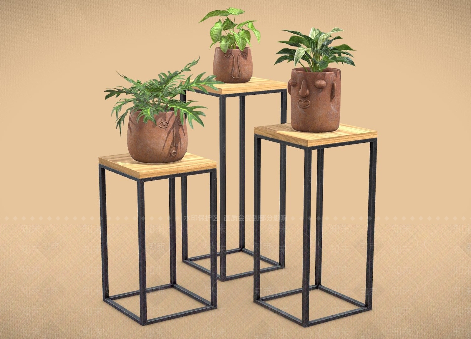 盆栽3D模型下载【ID:1201571214】