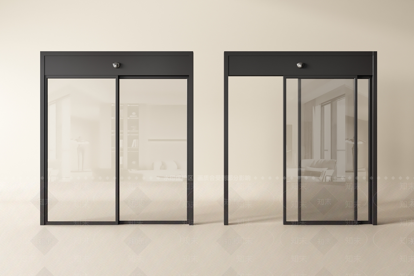 现代推拉门3D模型下载【ID:1201571404】