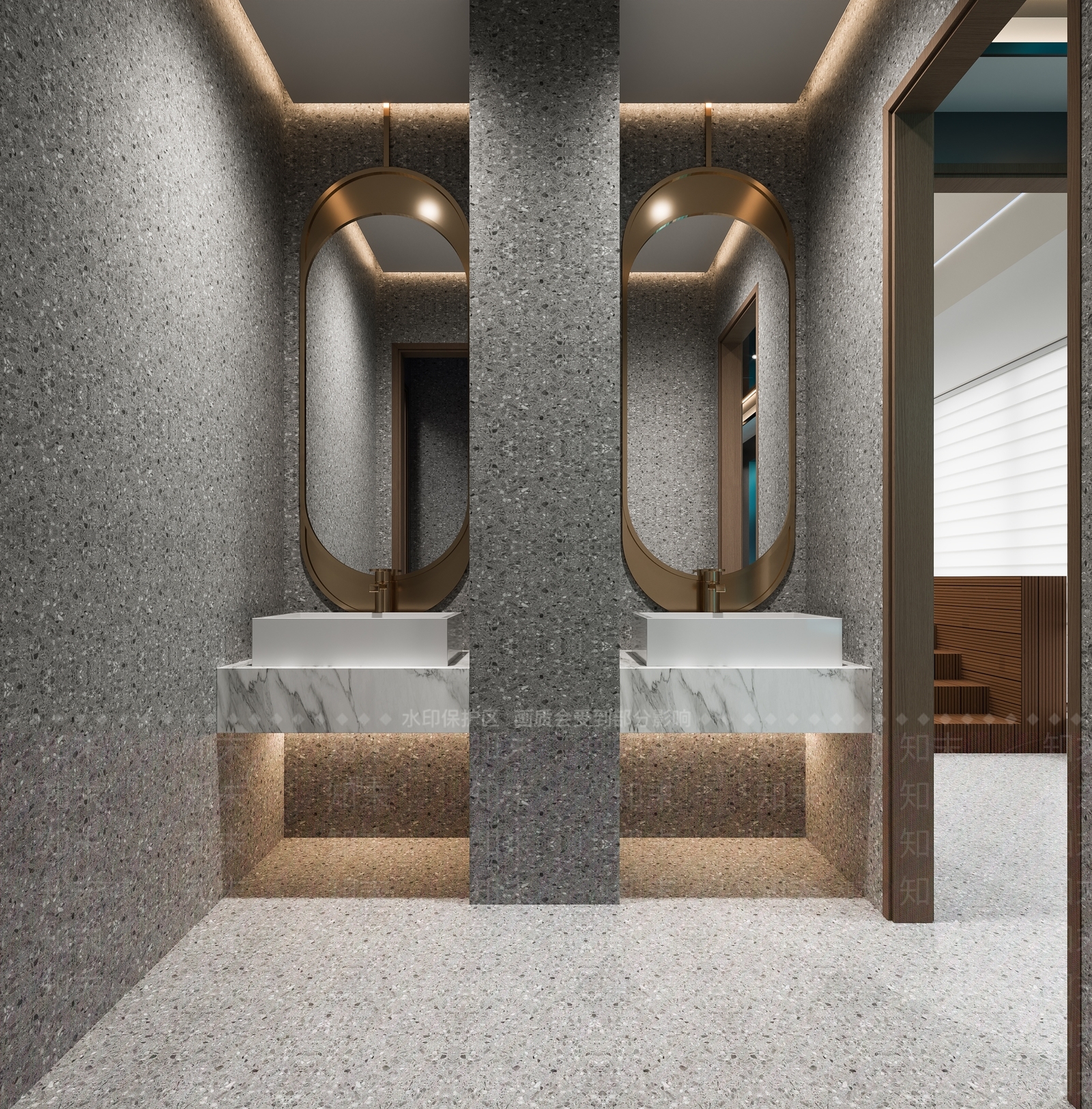 现代公共卫生间3D模型下载【ID:1201571367】