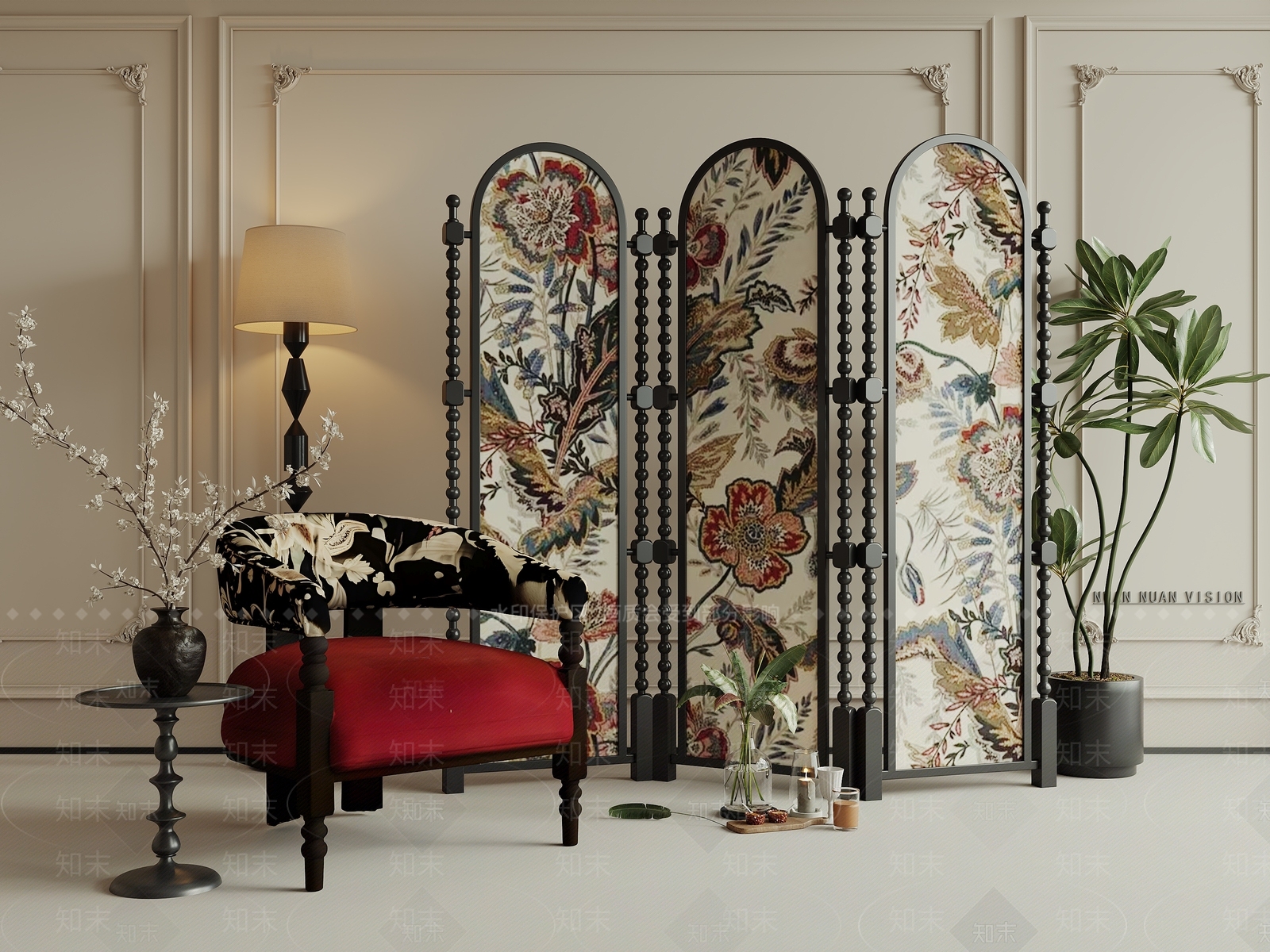 中古法式休闲椅3D模型下载【ID:1201572779】