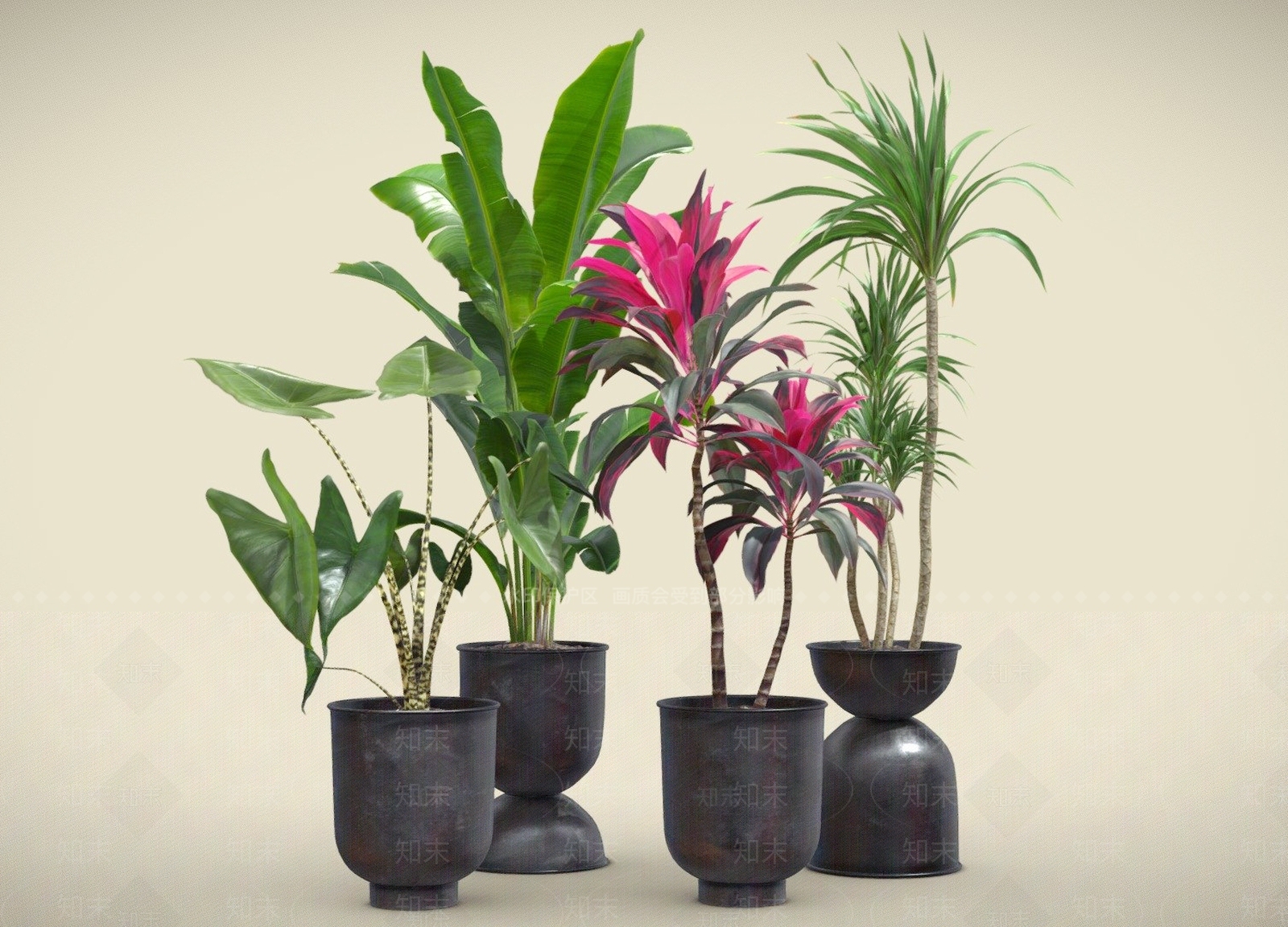 盆栽3D模型下载【ID:1201573424】