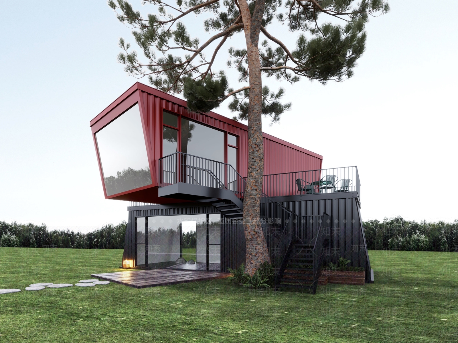 工业民宿3D模型下载【ID:1201578808】