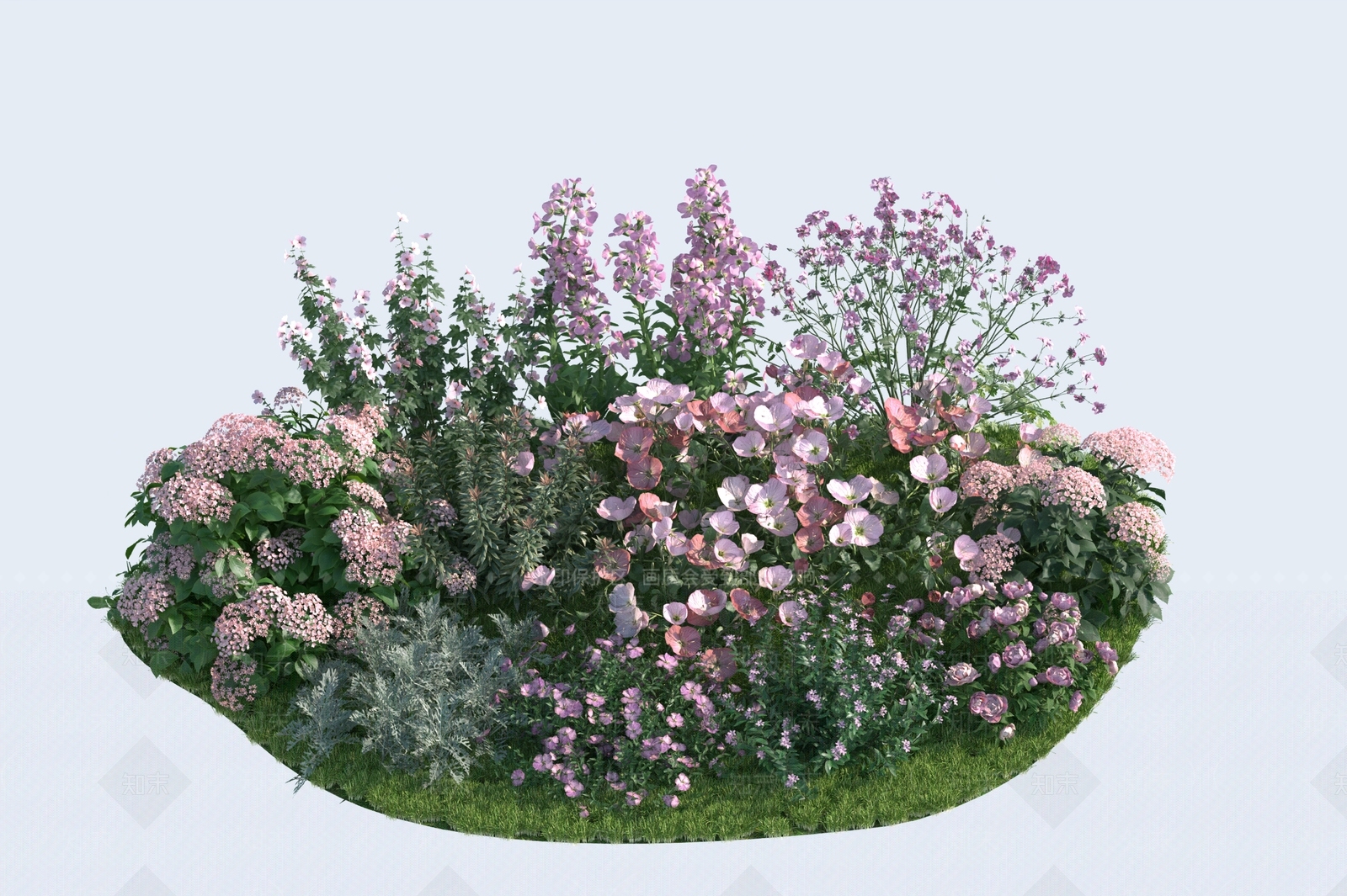 北欧侘寂花境SU模型下载【ID:1201580635】