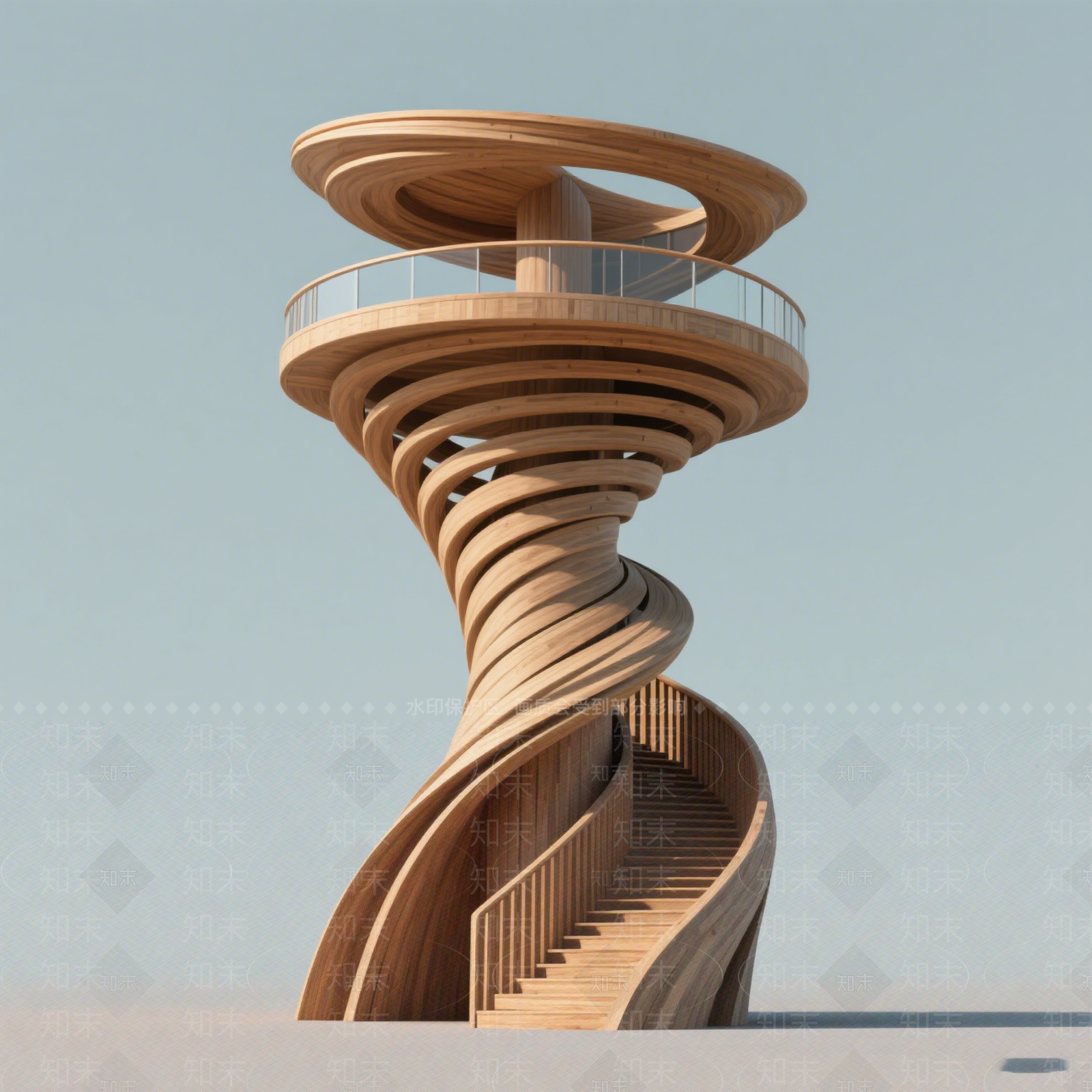 现代塔楼SU模型下载【ID:1201582355】