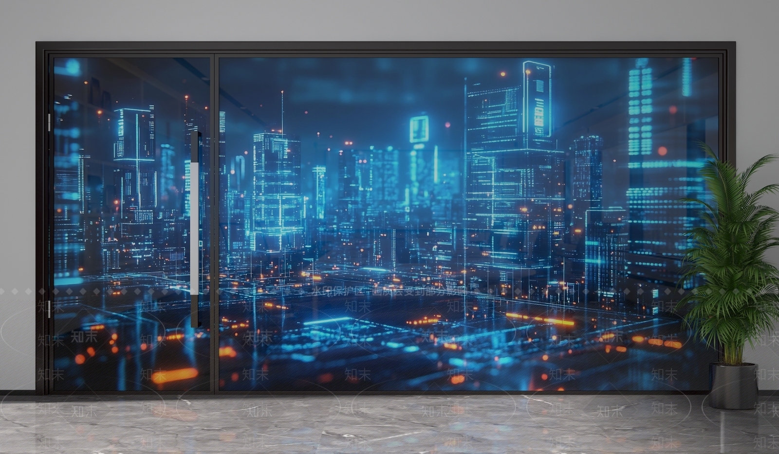 现代隔断3D模型下载【ID:1201582606】
