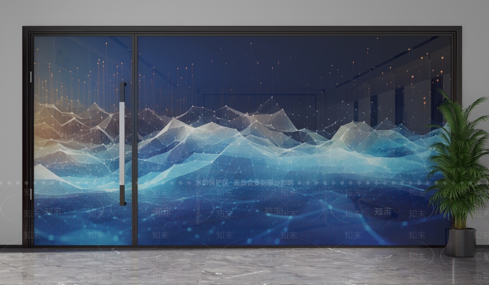 现代隔断3D模型下载【ID:1201582618】