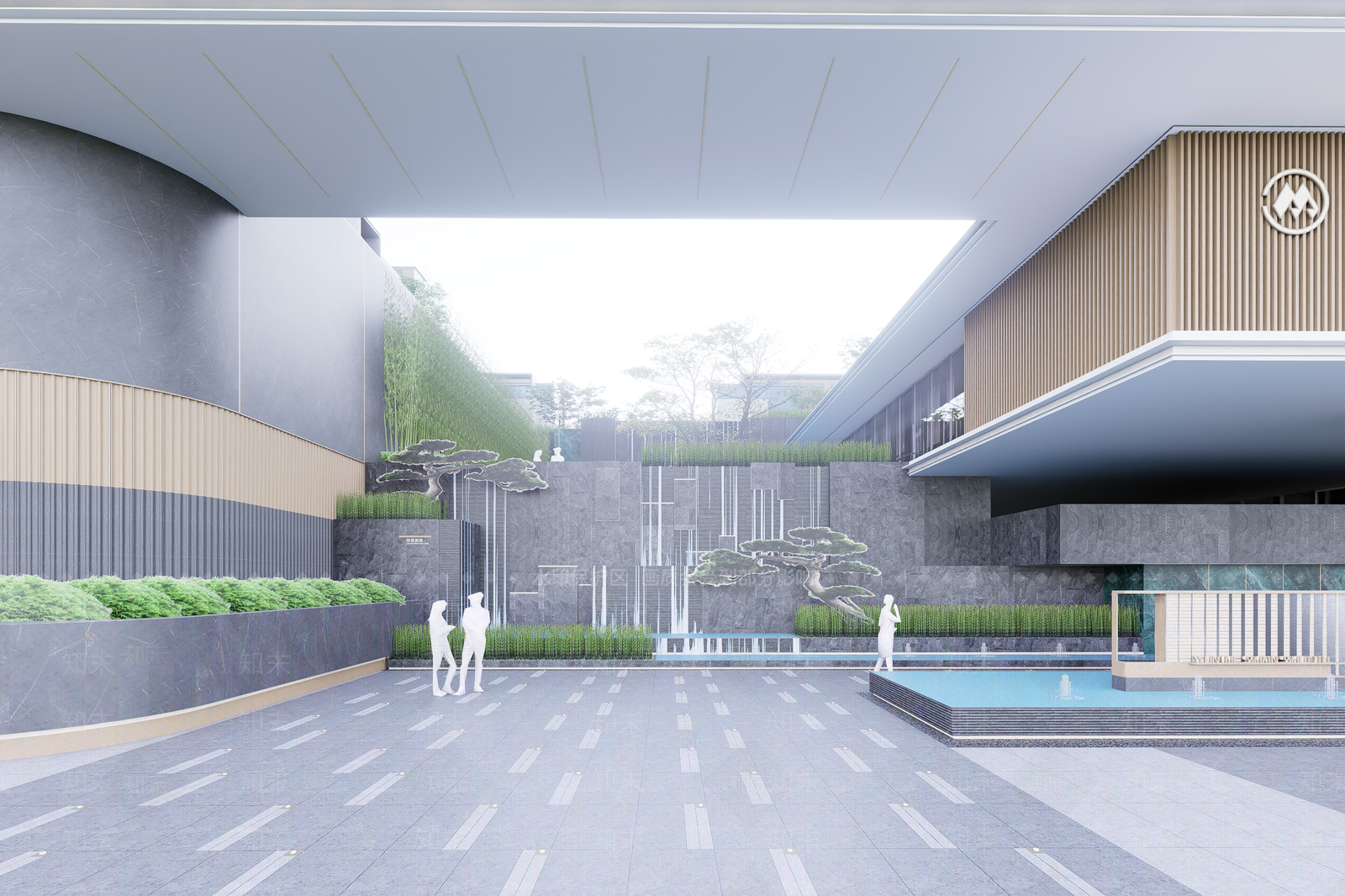 现代小区建筑SU模型下载【ID:1201584250】
