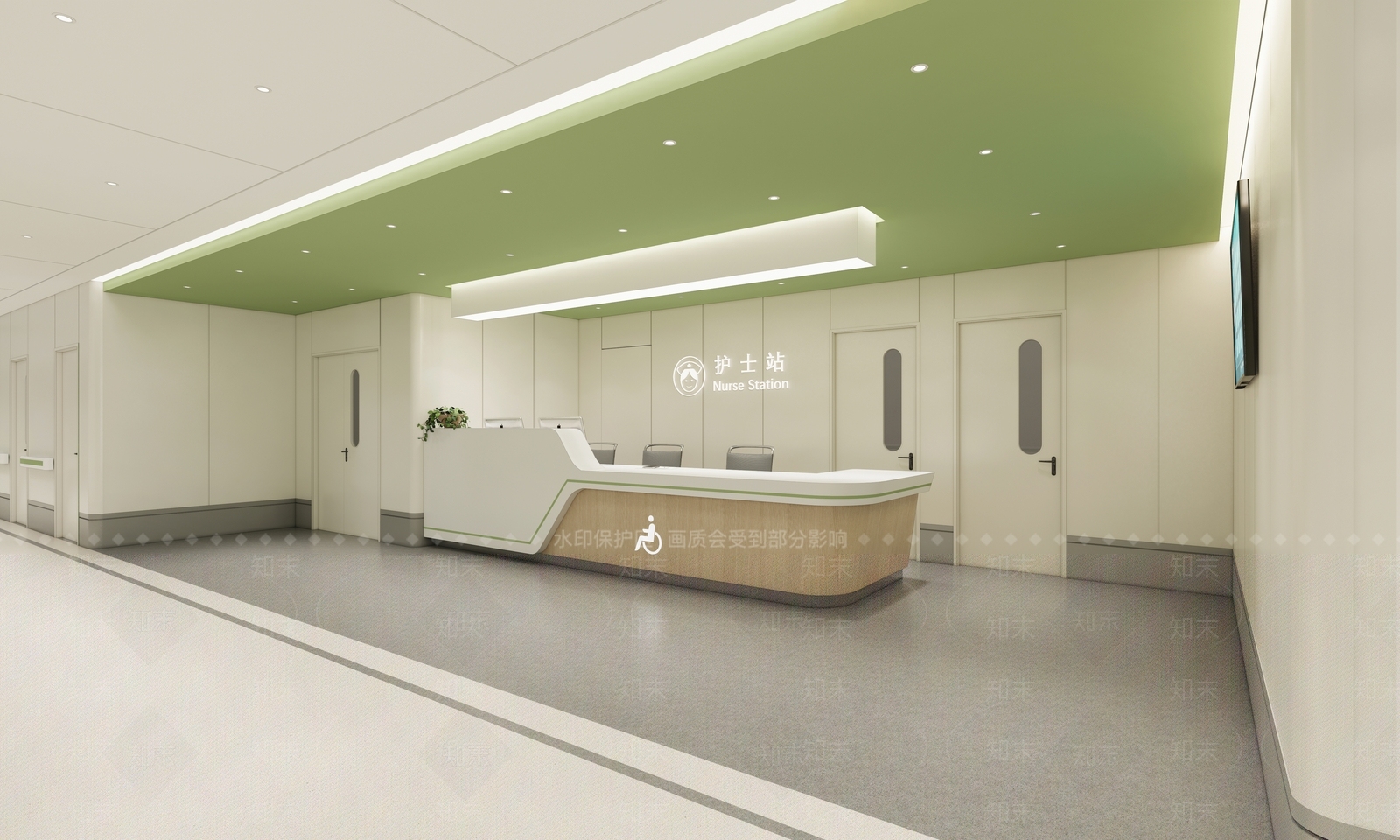 现代简约医院SU模型下载【ID:1201584579】