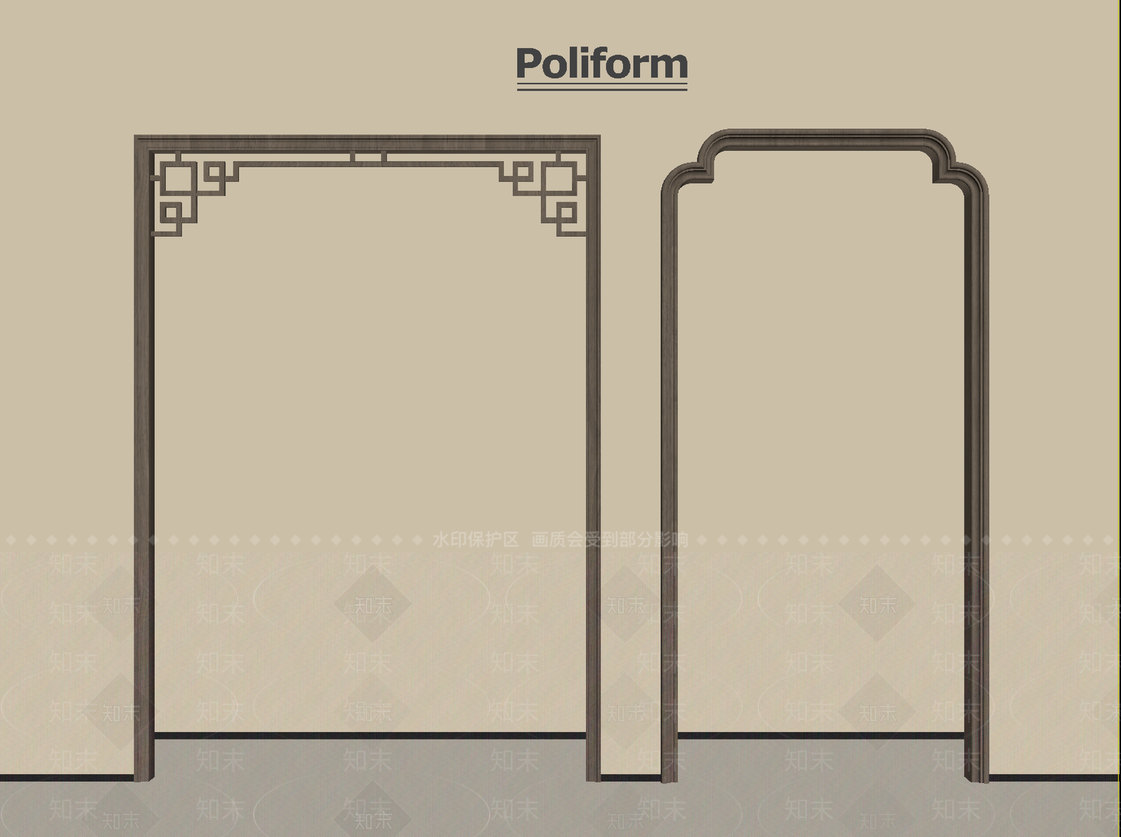 新中式门套SU模型下载【ID:1201585619】