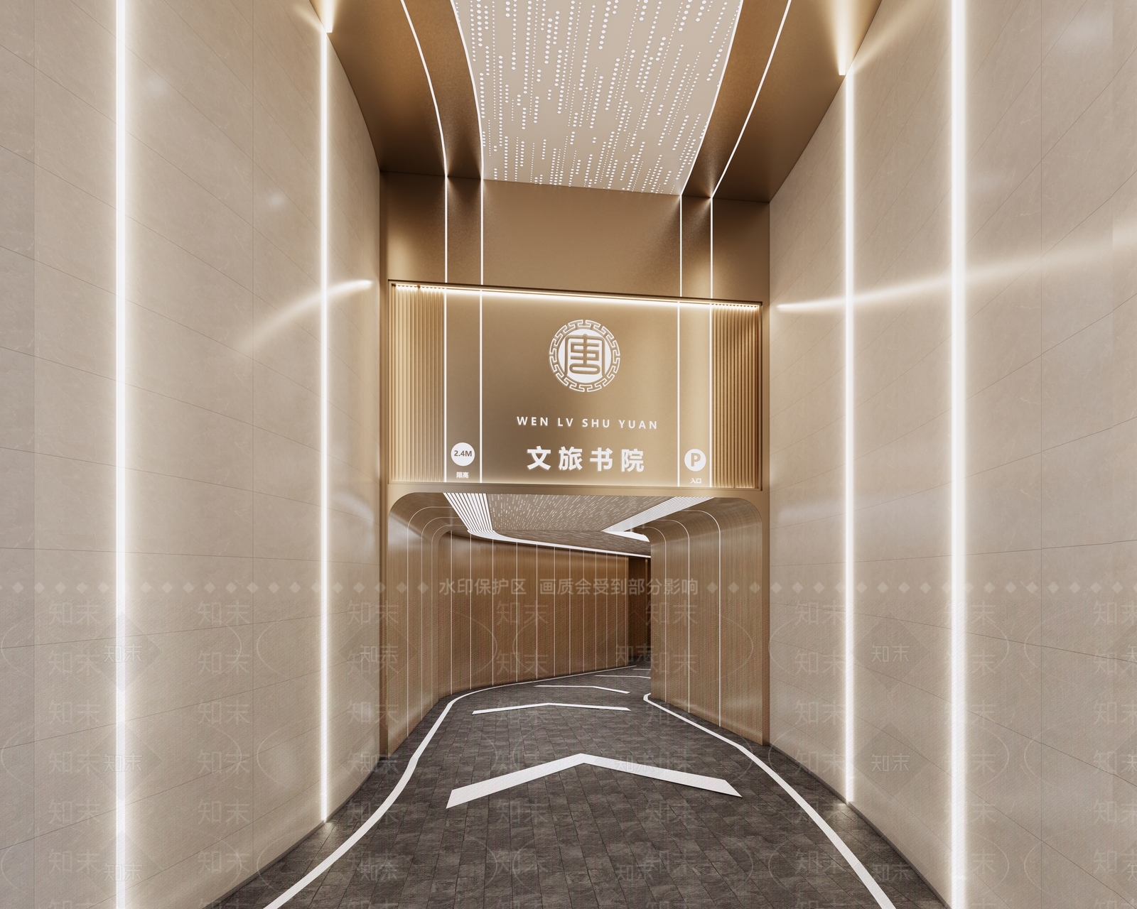 轻奢现代其他公共空间SU模型下载【ID:1201585895】