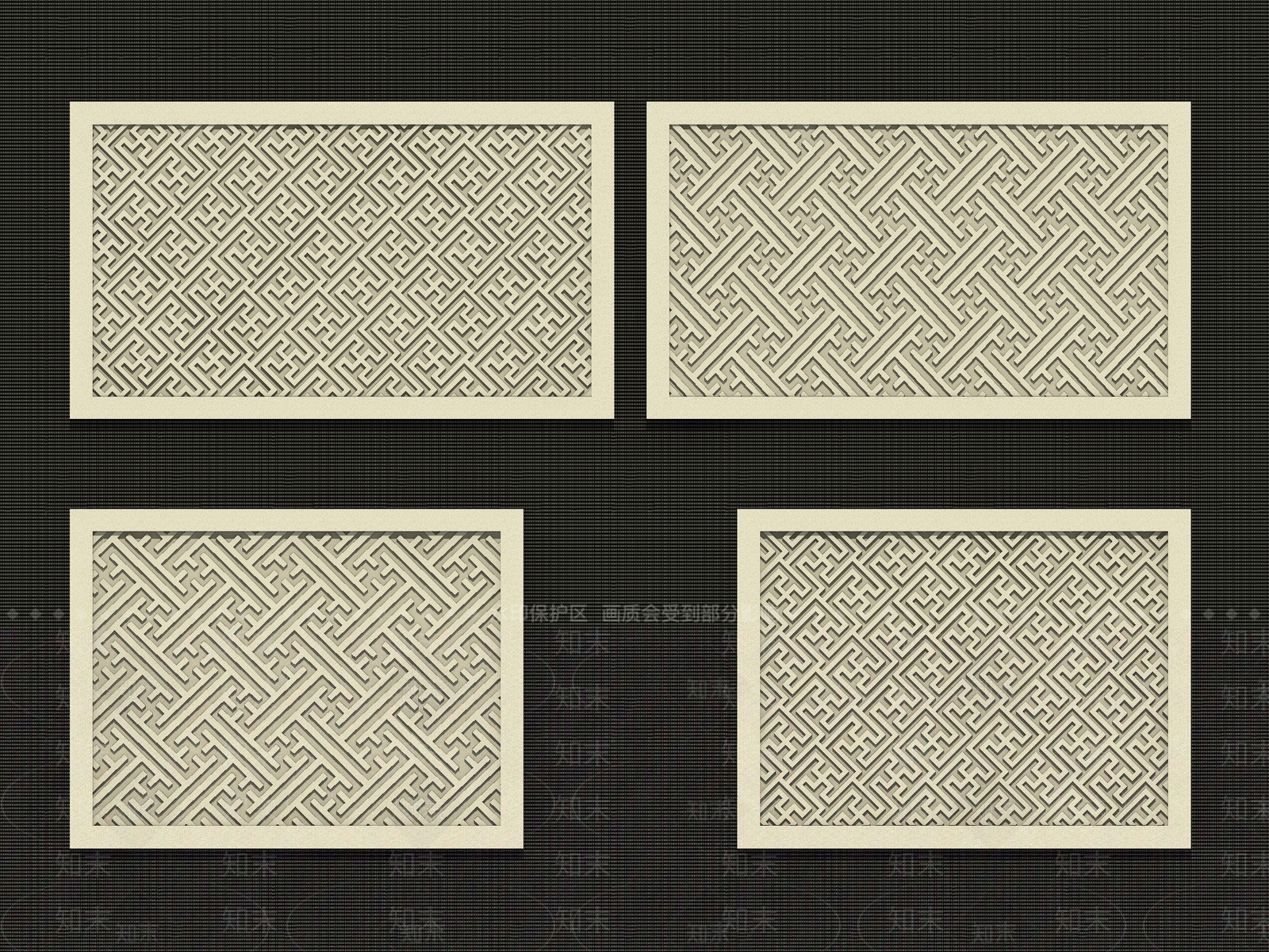 中式新中式雕花SU模型下载【ID:1201586030】