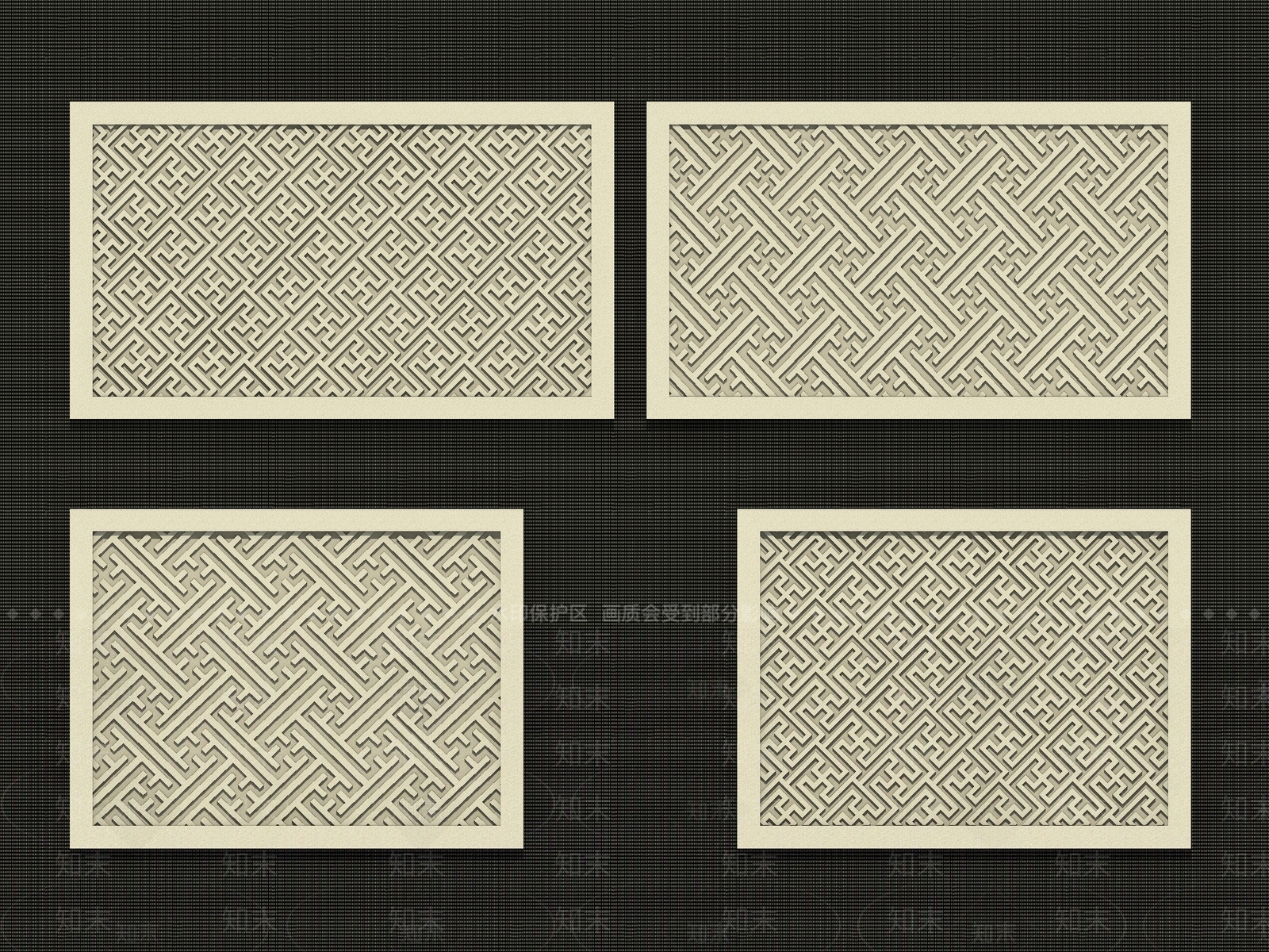 中式新中式雕花3D模型下载【ID:1201586078】