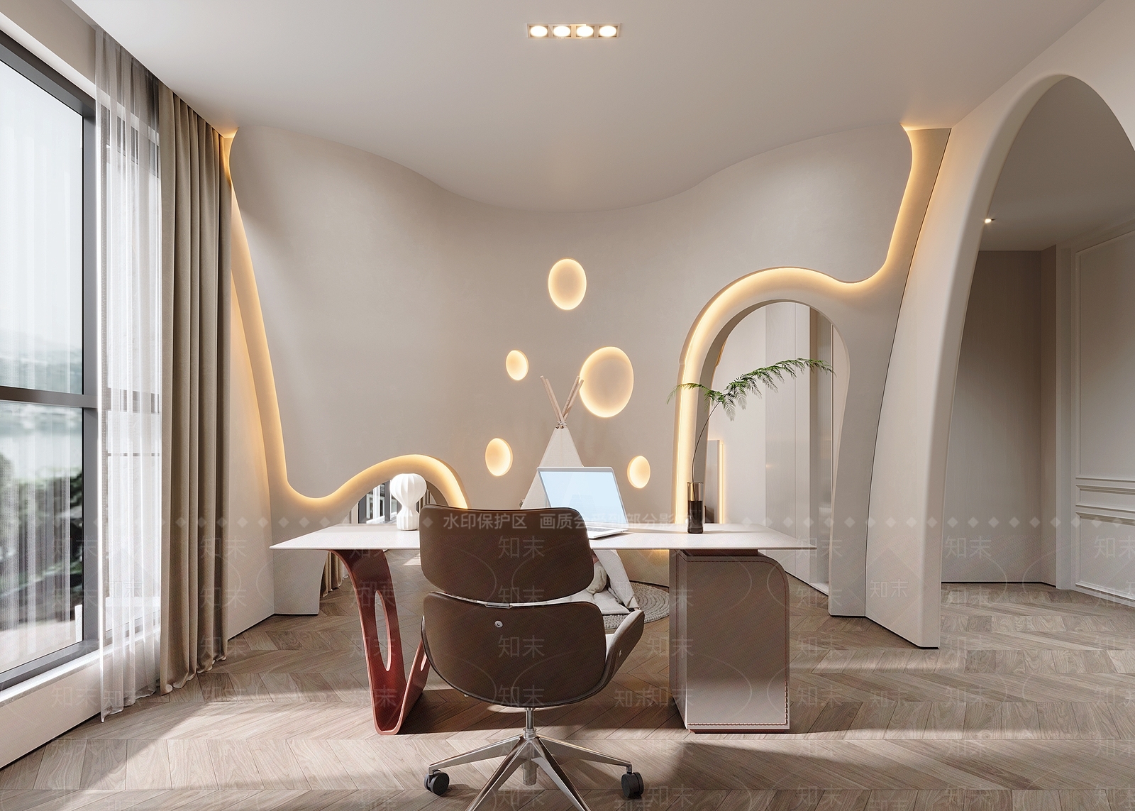 现代通用儿童房3D模型下载【ID:1201587115】