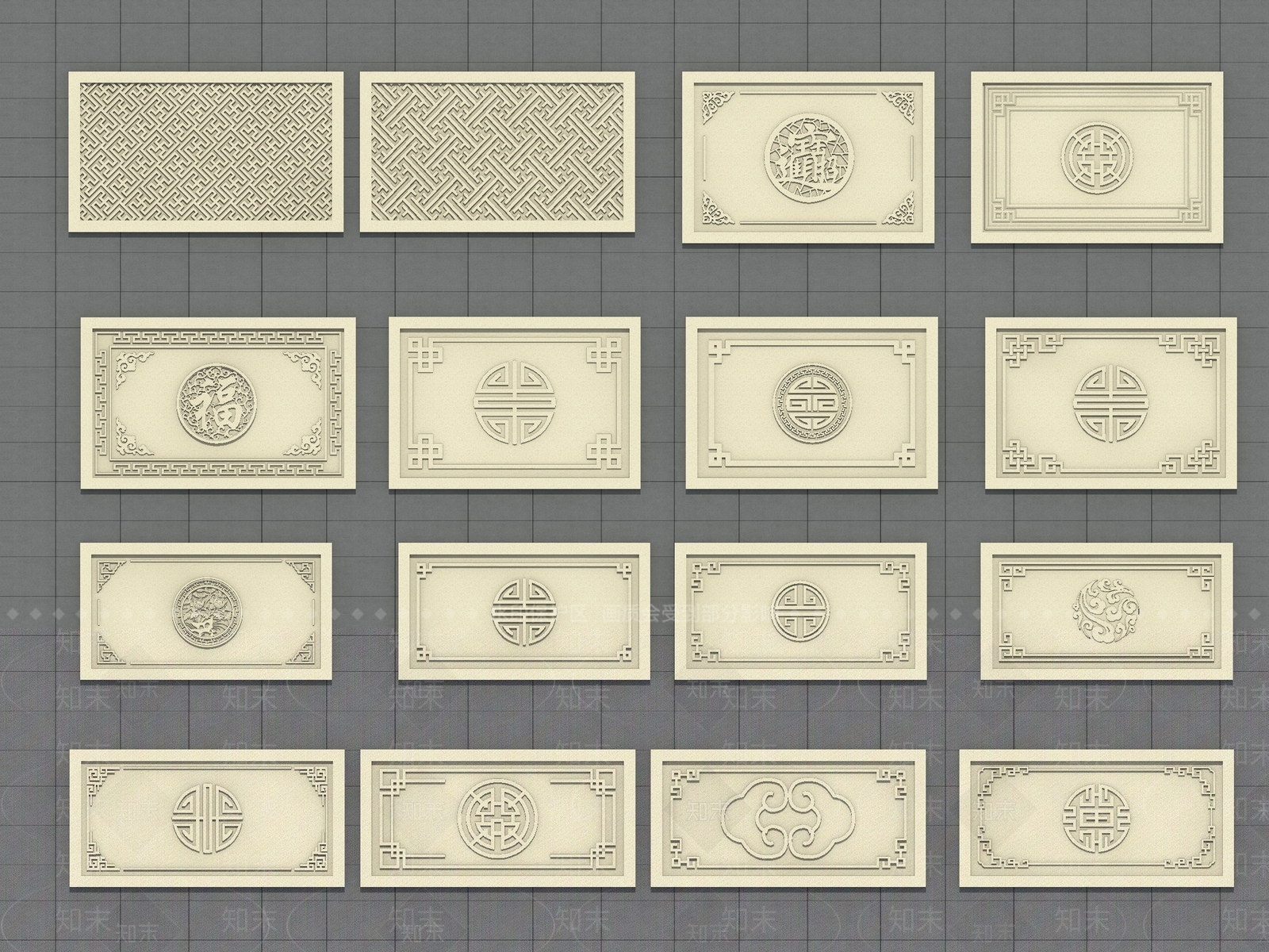 新中式中式雕花SU模型下载【ID:1201587252】
