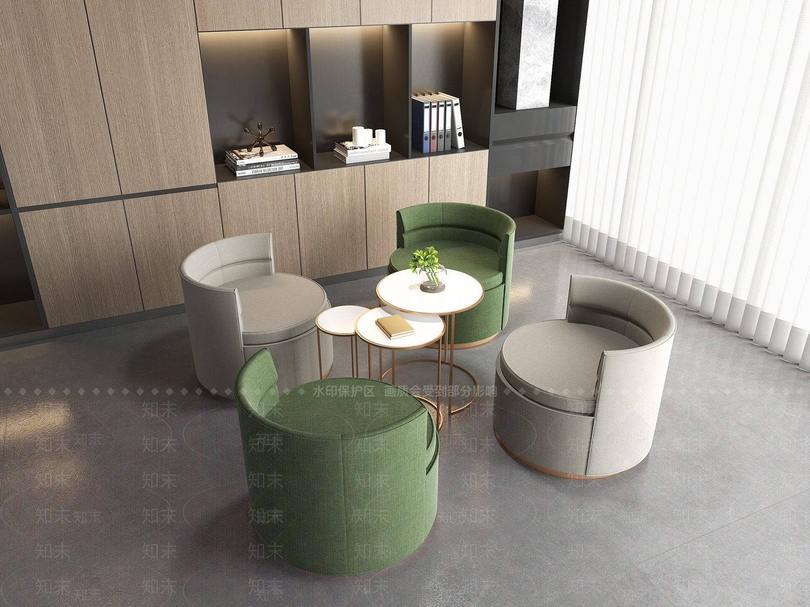 现代休闲椅3D模型下载【ID:1201587514】