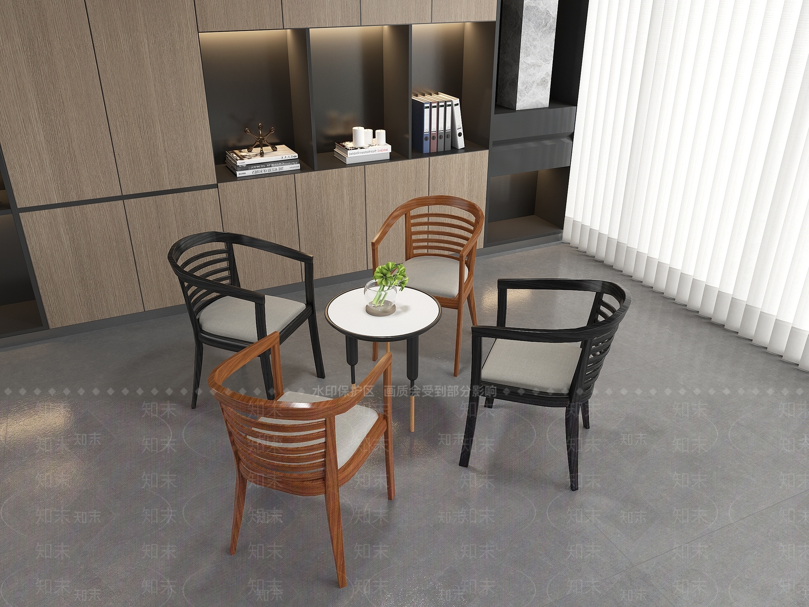 现代休闲椅3D模型下载【ID:1201587717】