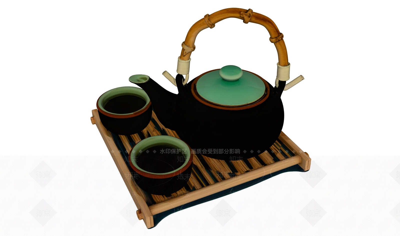 现代摆件组合SU模型下载【ID:1201588381】