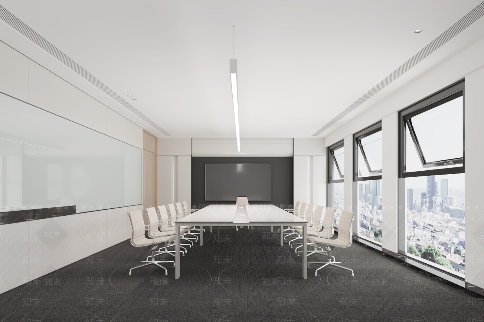 现代会议室3D模型下载【ID:1201588886】