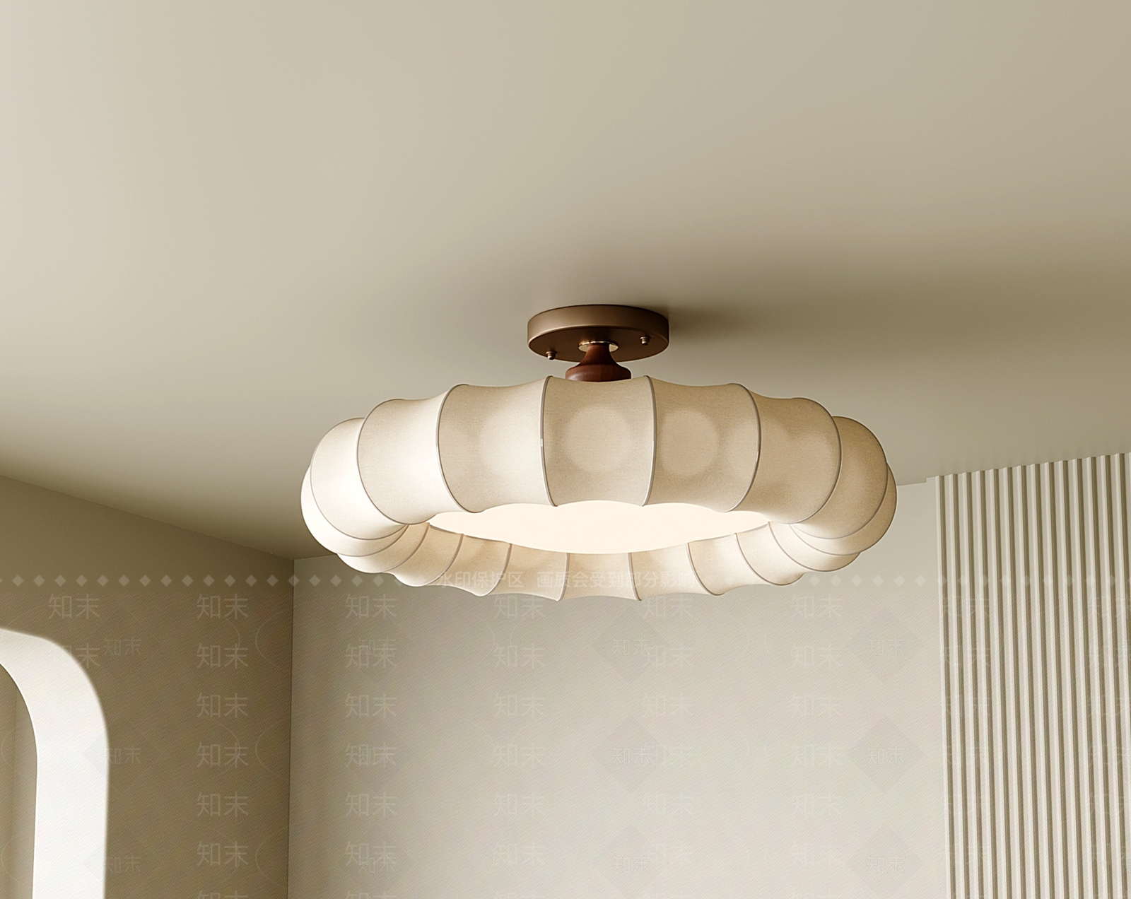 法式中古吸顶灯SU模型下载【ID:1201589905】